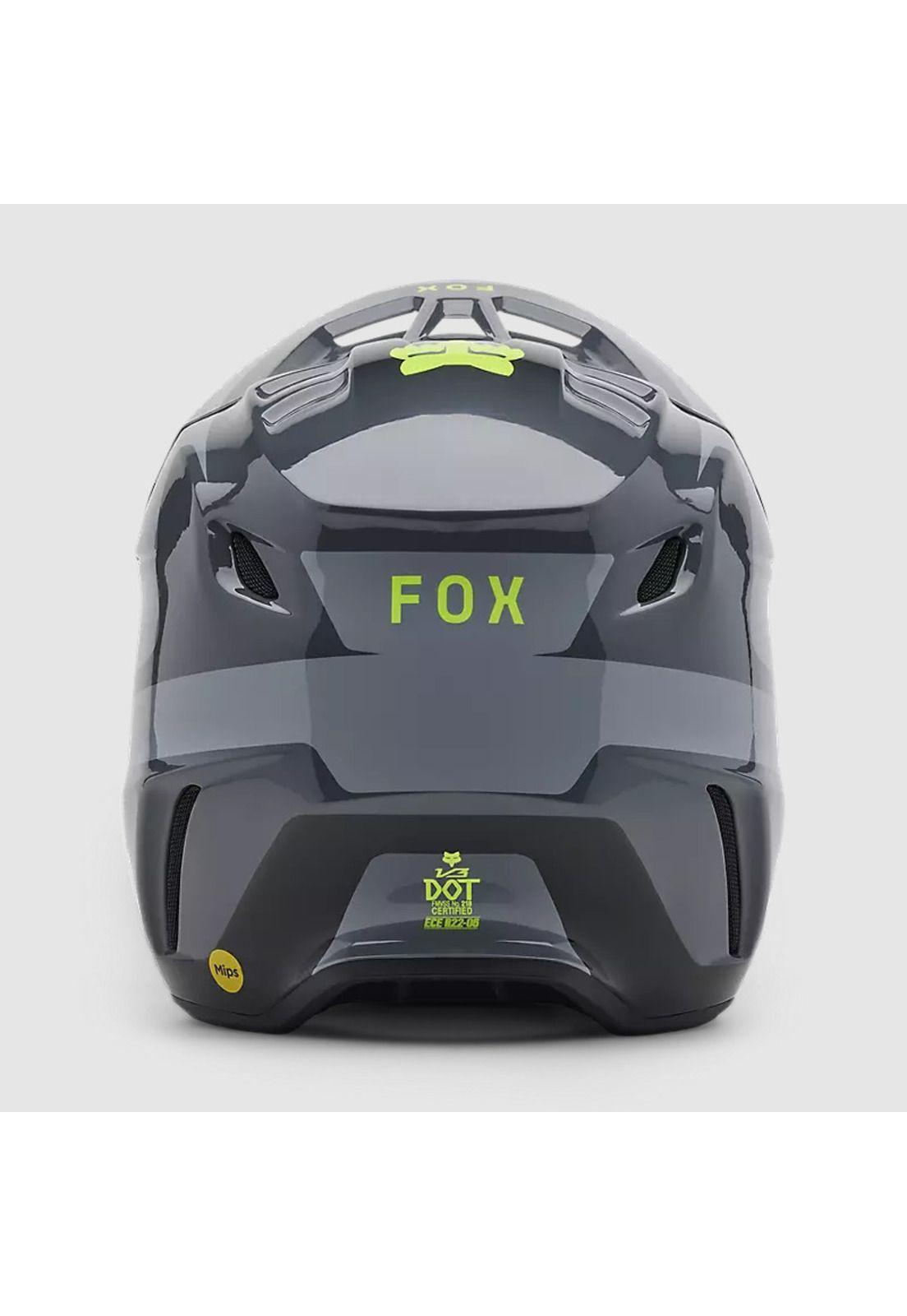 Casco Moto V3 Divider Gris Fox-4