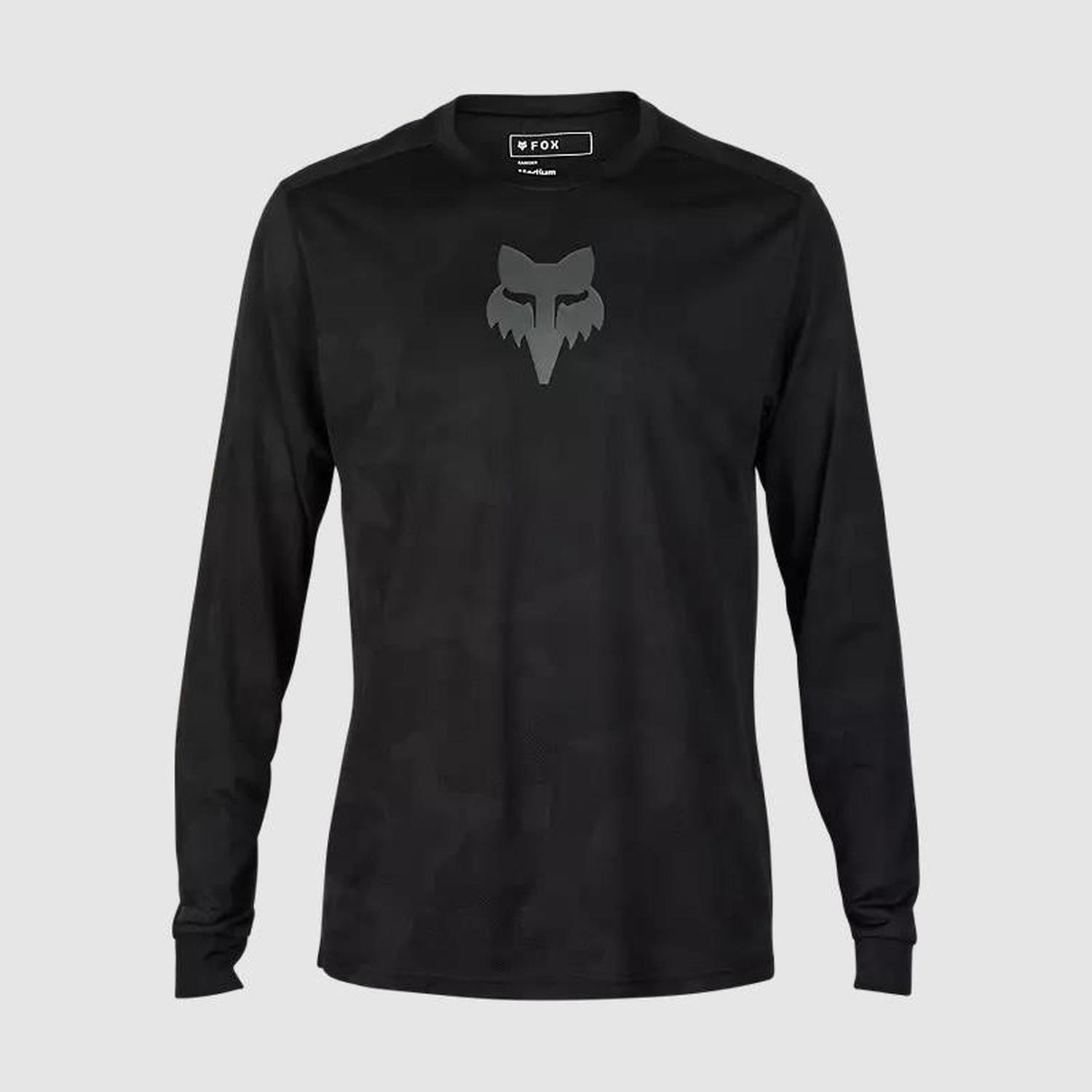 Polera Bicicleta Ranger TruDri™ Manga Larga Negro Fox-0