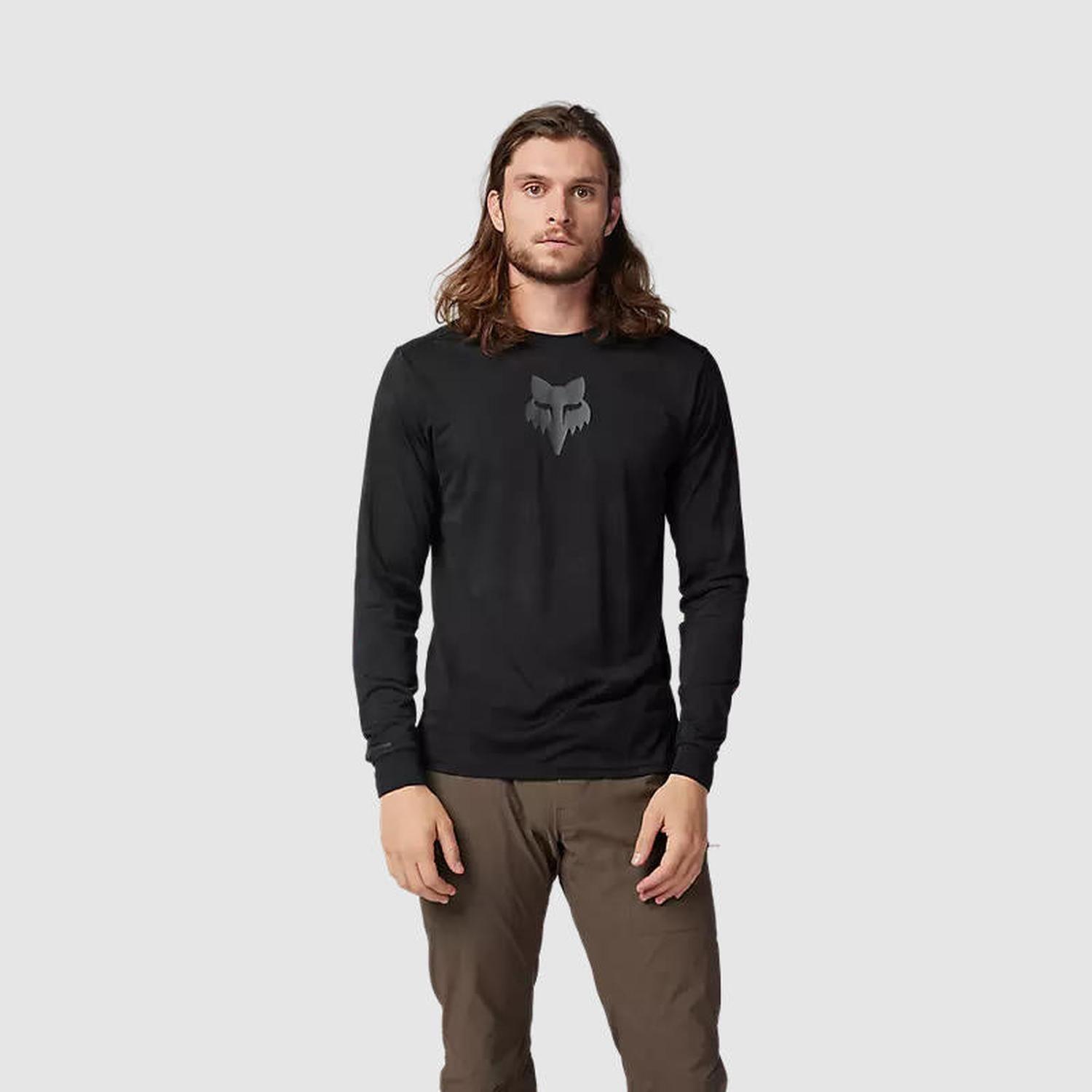 Polera Bicicleta Ranger TruDri™ Manga Larga Negro Fox-2