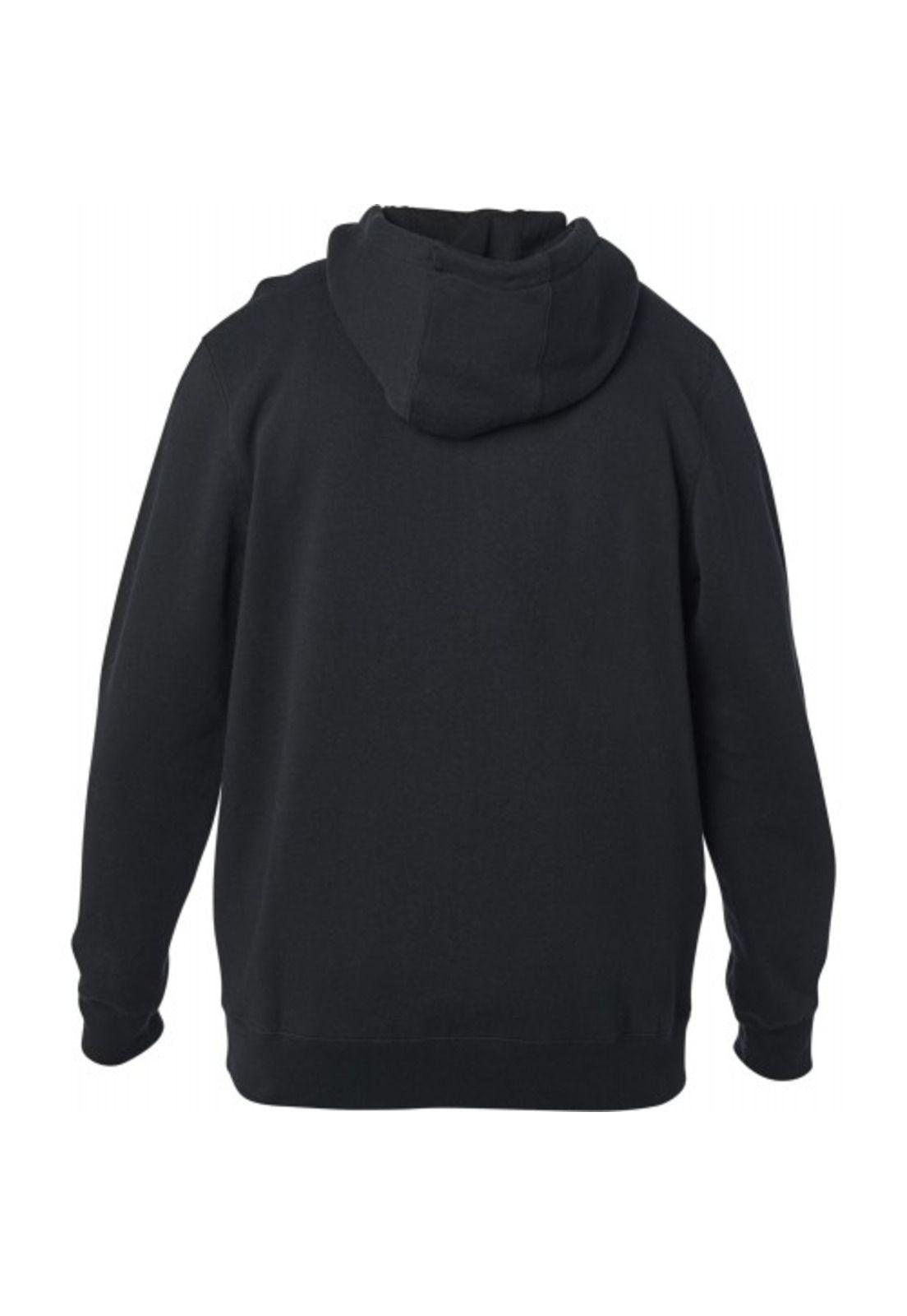 Poleron Lifestyle Apex Zip Negro/Blanco Fox-2