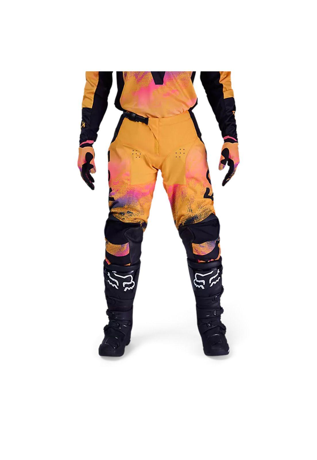 Pantalon Moto 180 Kairos Amarillo Fox-2