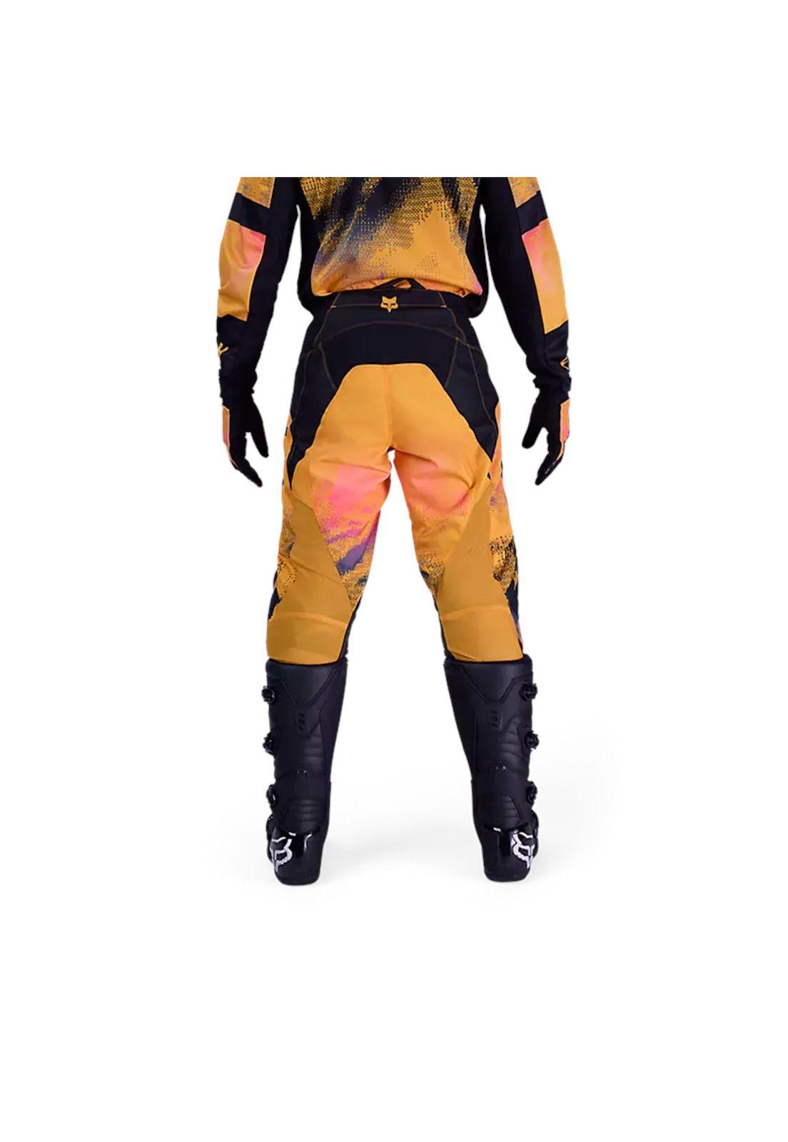 Pantalon Moto 180 Kairos Amarillo Fox-3