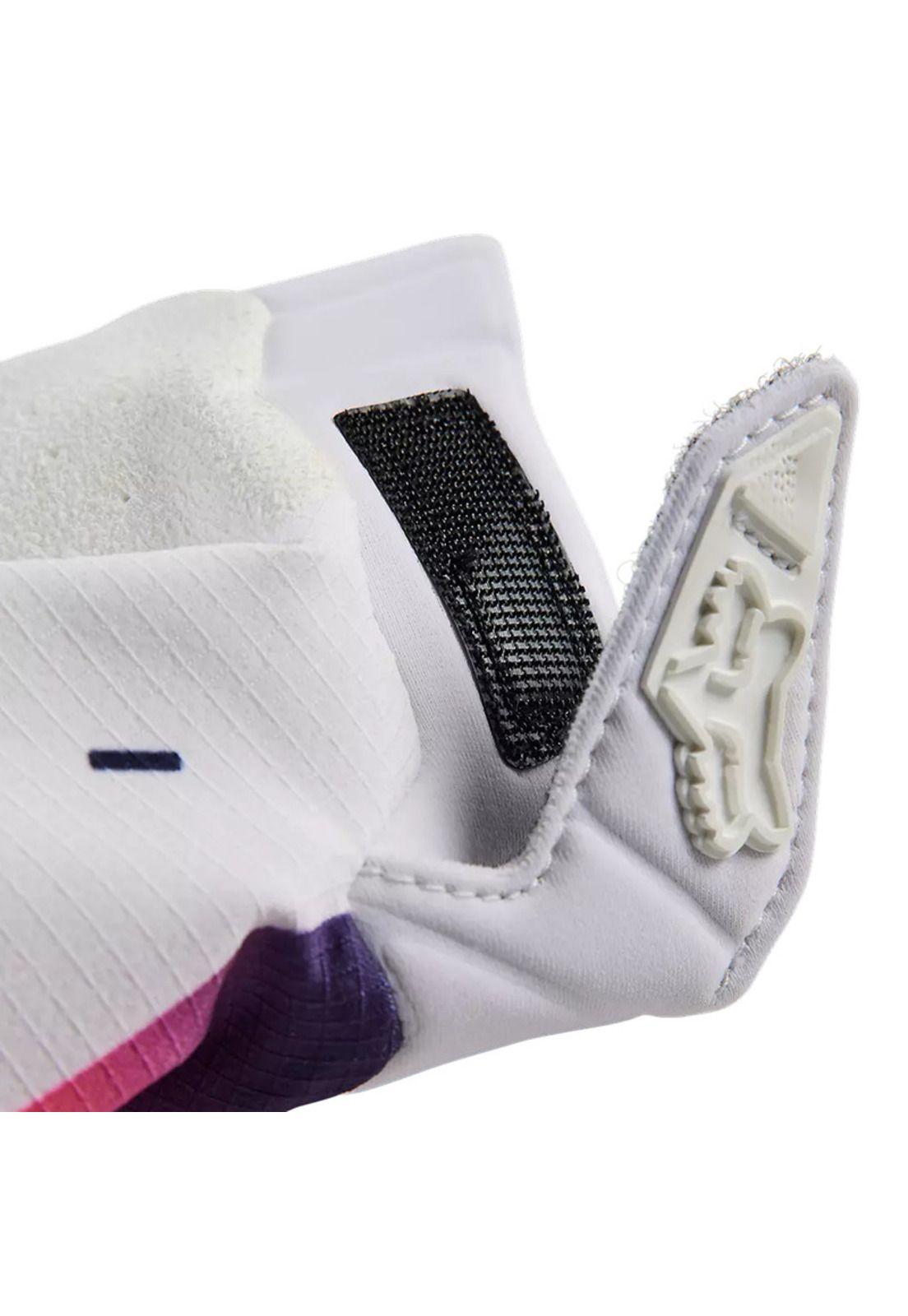 Guantes Moto Flexair Ryvr Edicion Limitada Blanco/Azul/Rosado Fox-5