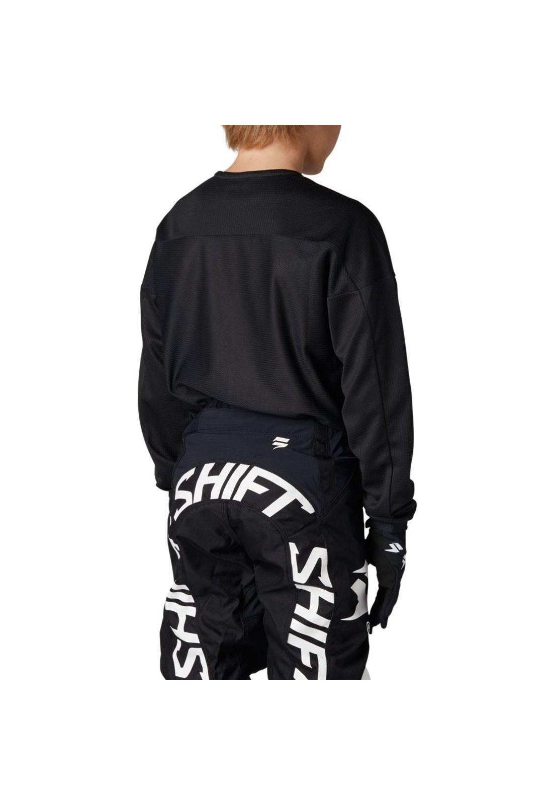 Polera Moto Niño White Label Bliss Negro Shift-3