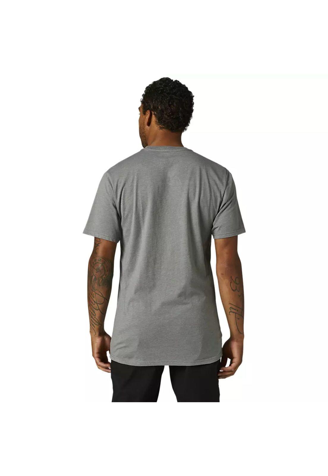 Polera Lifestyle Legacy Head Gris/Negro Fox-2