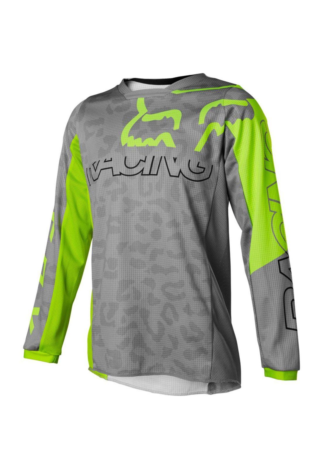 Polera Moto Niña 180 Skew Gris Fox-4