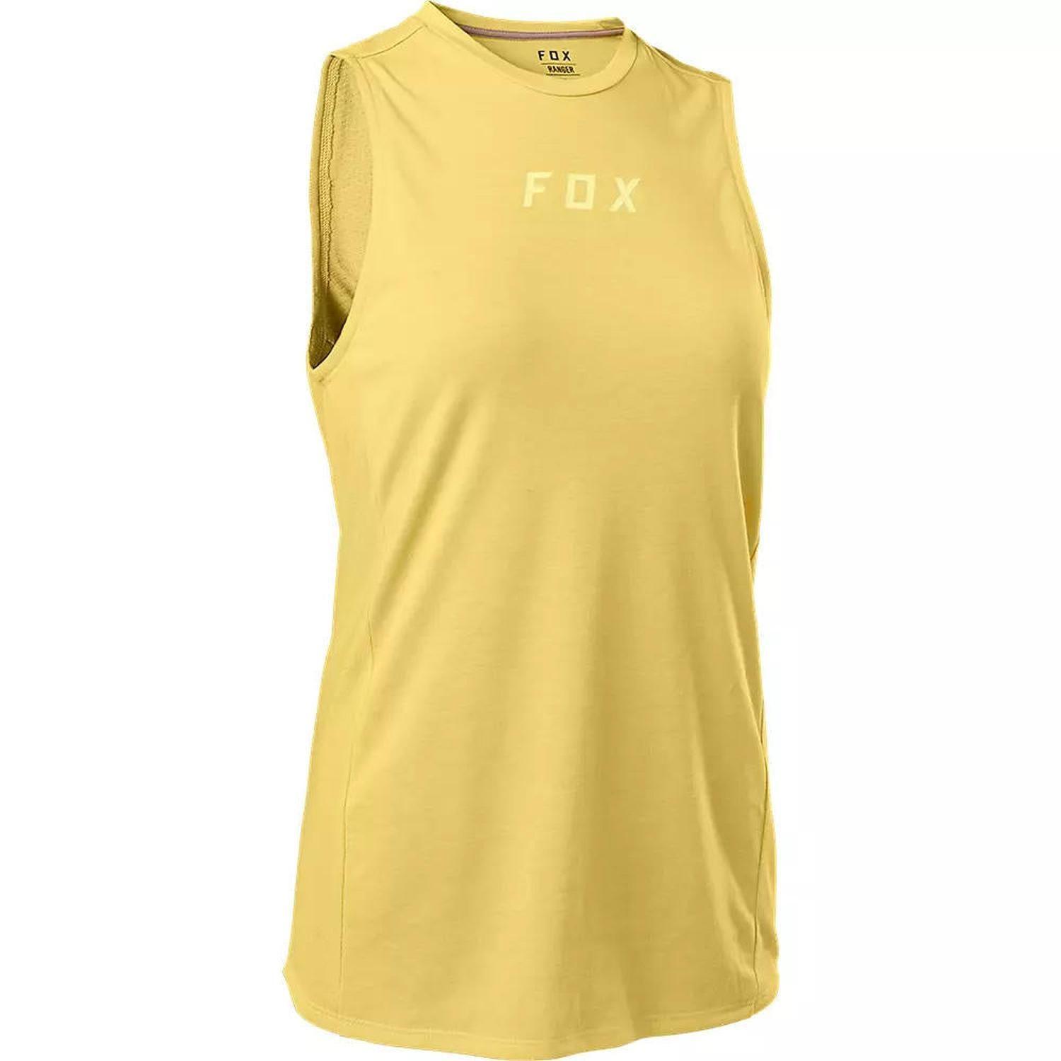 Polera Bicicleta Mujer Ranger Drirelease® Sin Mangas Amarillo Fox-1