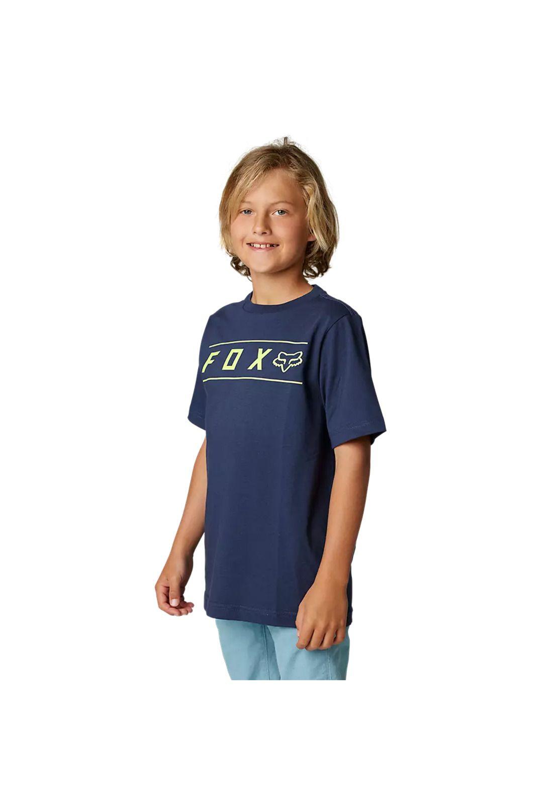Polera Lifestyle Niño Pinnacle Azul Fox-1