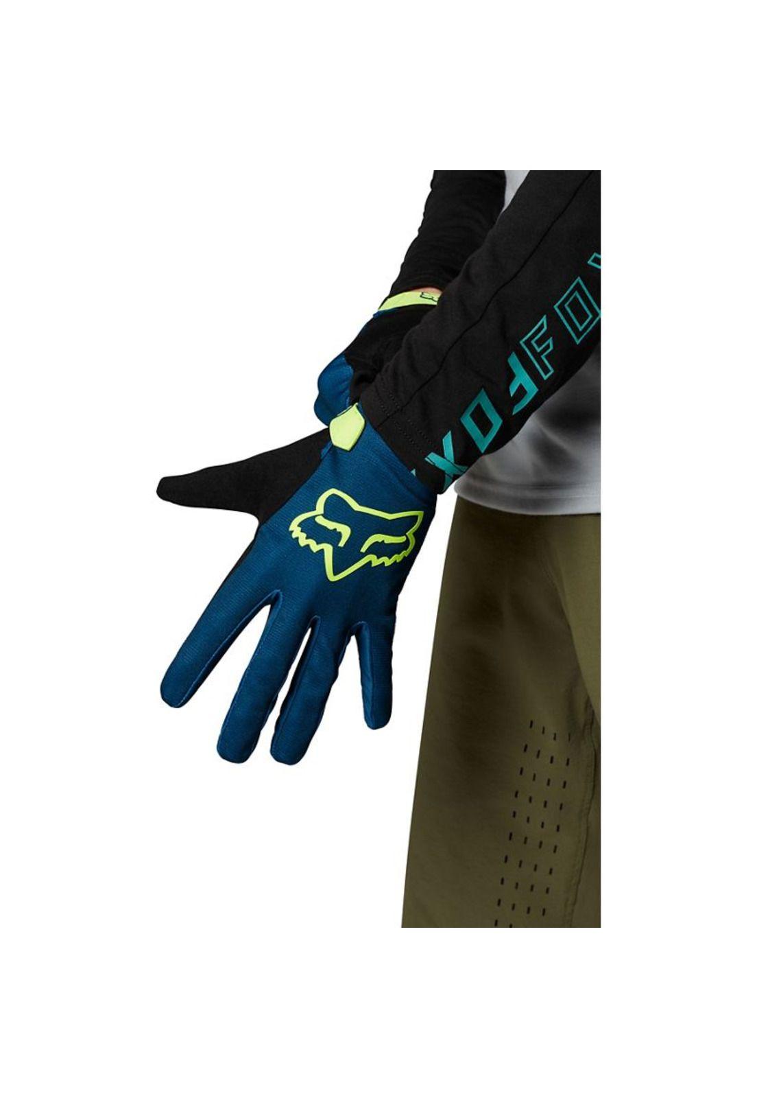 Guantes Bicicleta Ranger Azul Fox-0