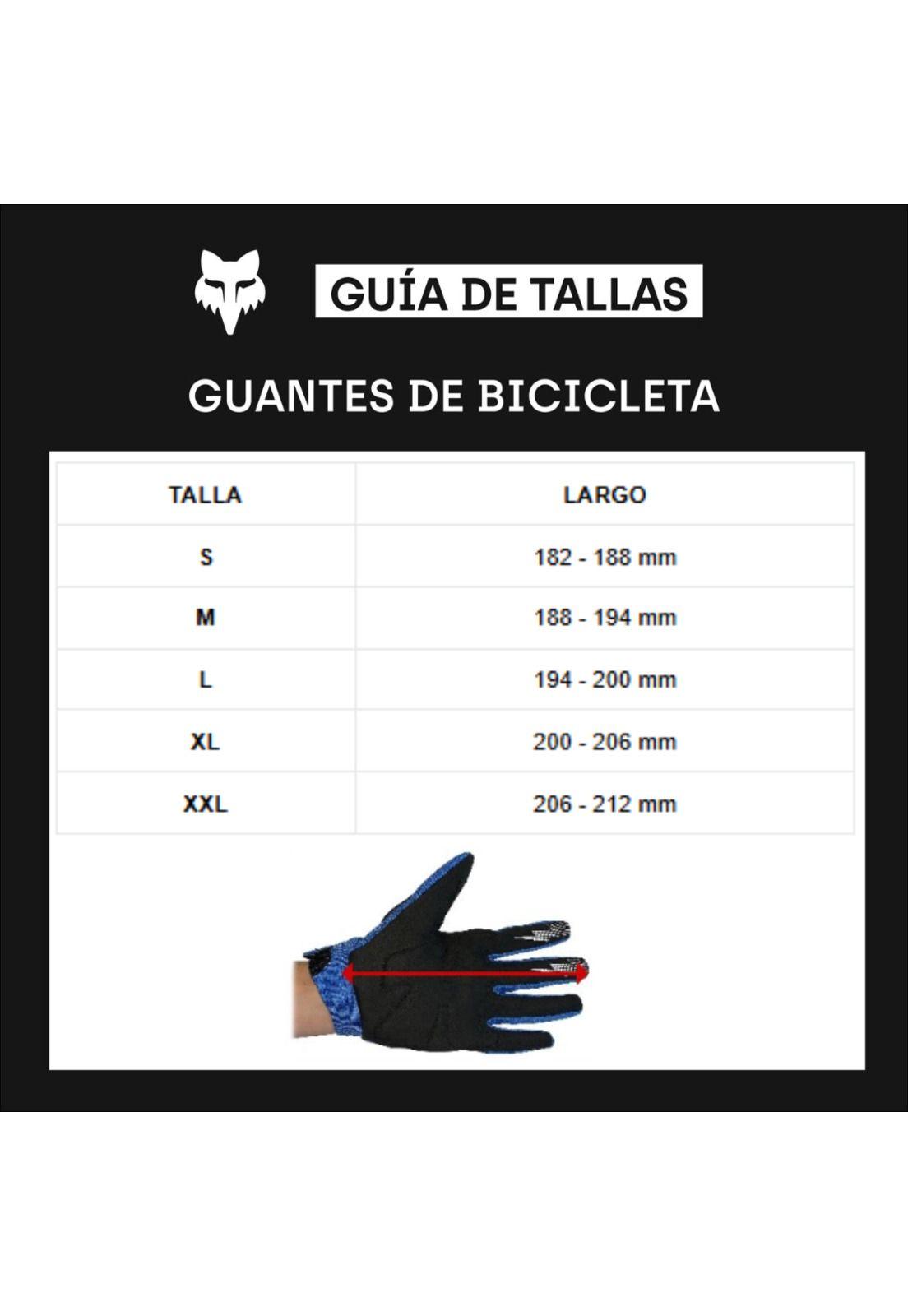 Guantes Bicicleta Ranger Azul Fox-3