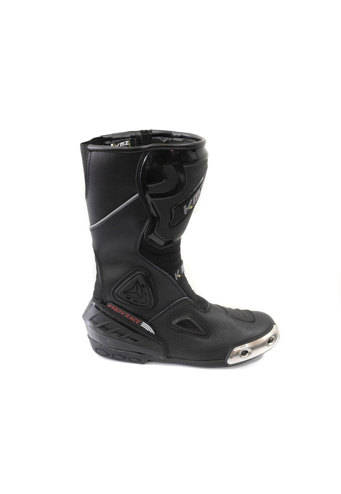 Botas Moto Calle Quena Negro KMZ-1