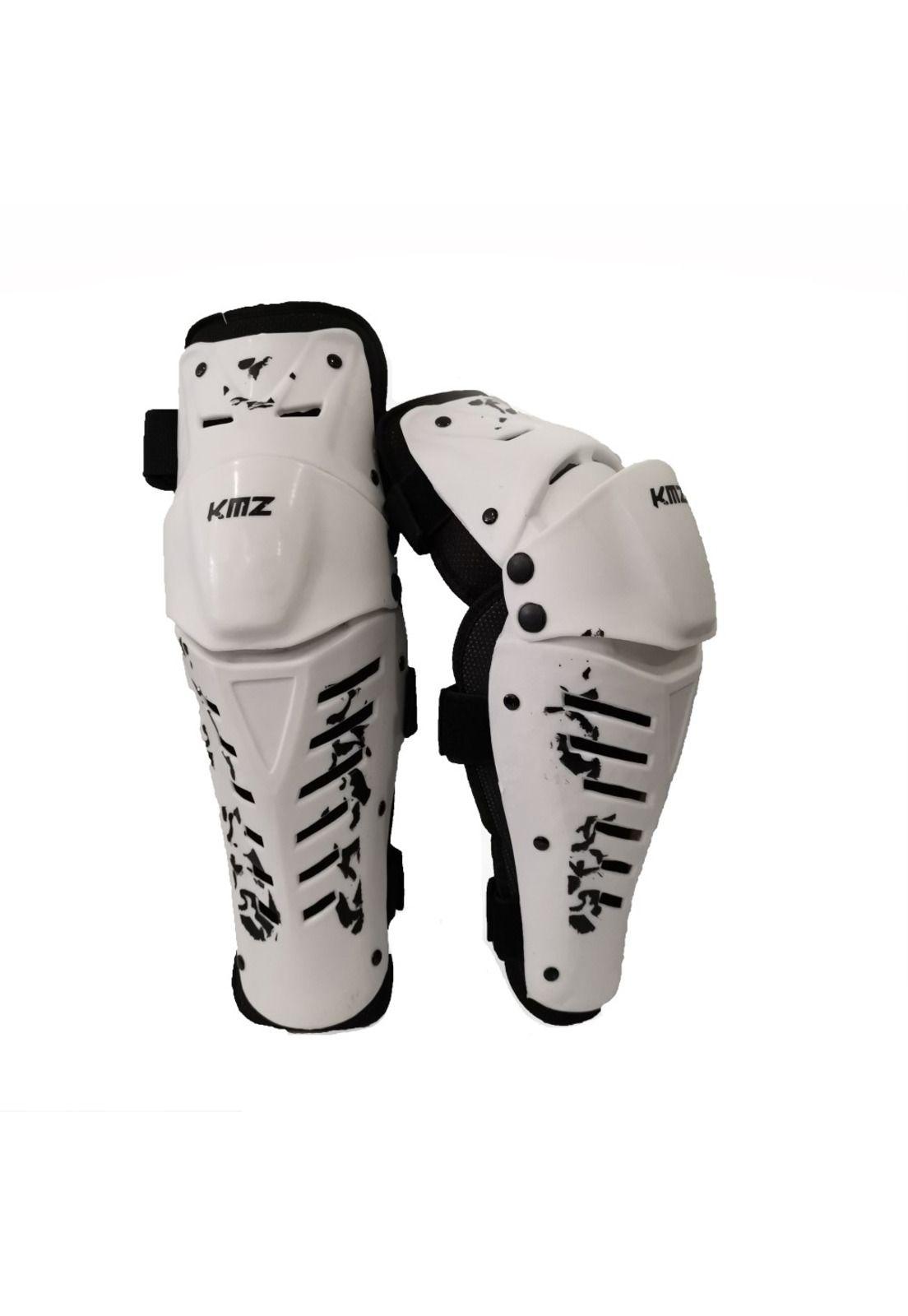 Rodilleras Moto Calle Luxor Negro/Blanco KMZ-0