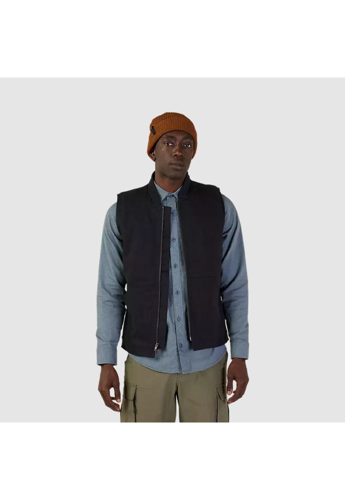 Chaqueta Lifestyle Source Sherpa Sin Mangas Negro Fox-1