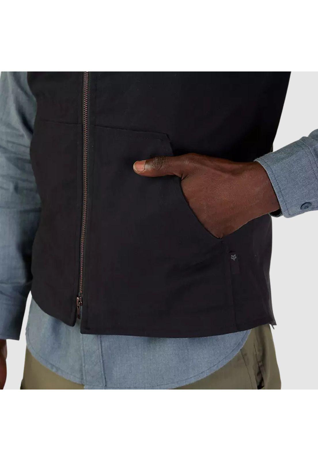 Chaqueta Lifestyle Source Sherpa Sin Mangas Negro Fox-4