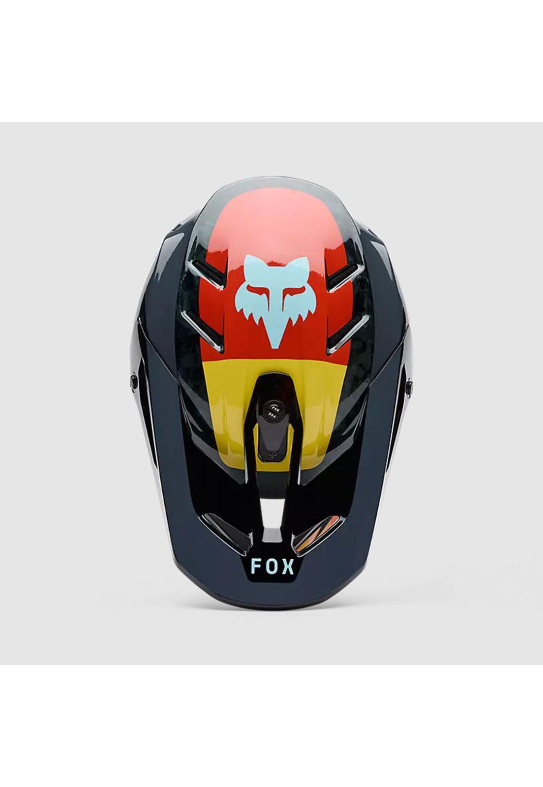 Casco Moto V3 RS Grid Negro/Rojo Fox-3