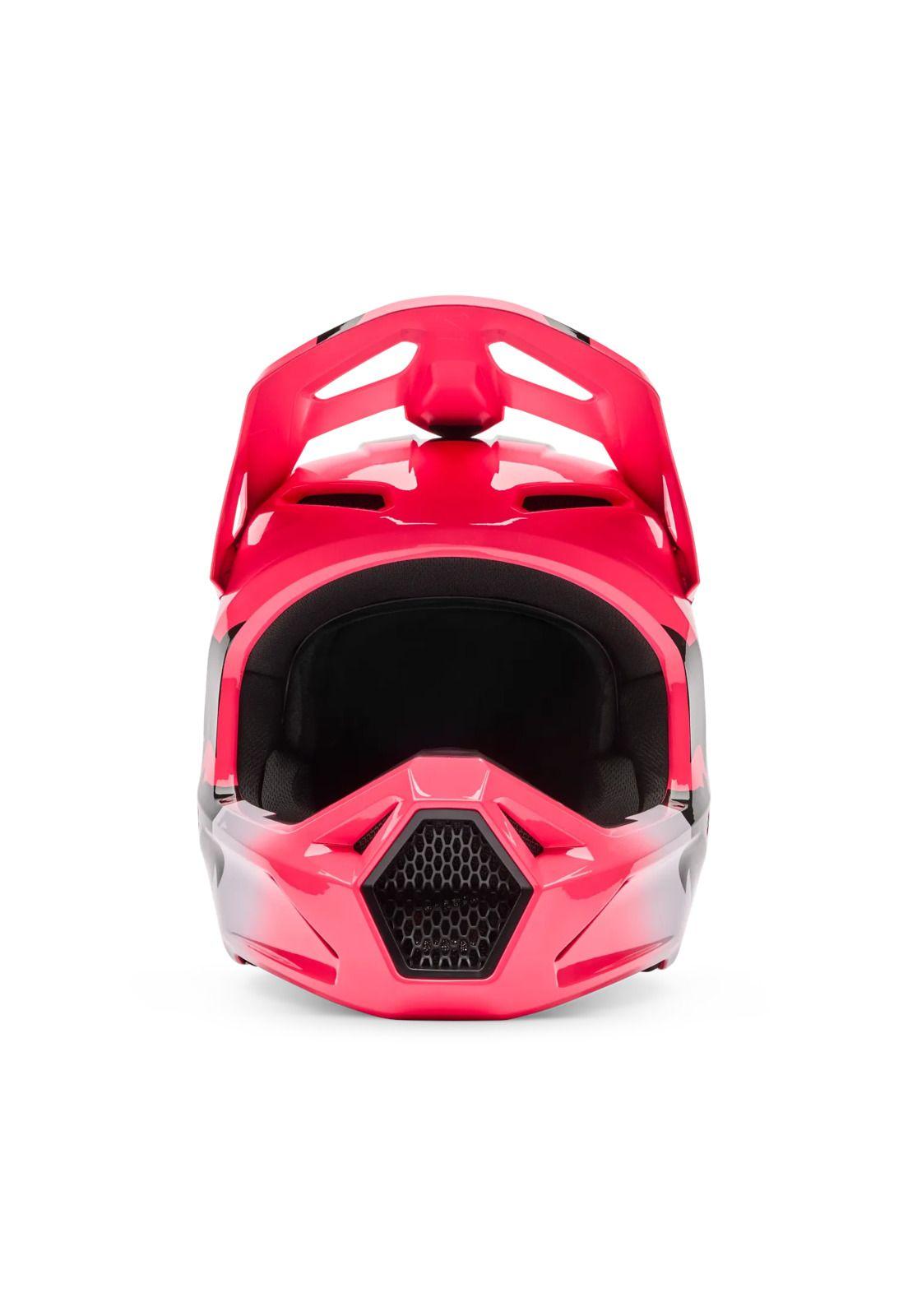 Casco Moto Niño V1 Shield Rosado Fox-2