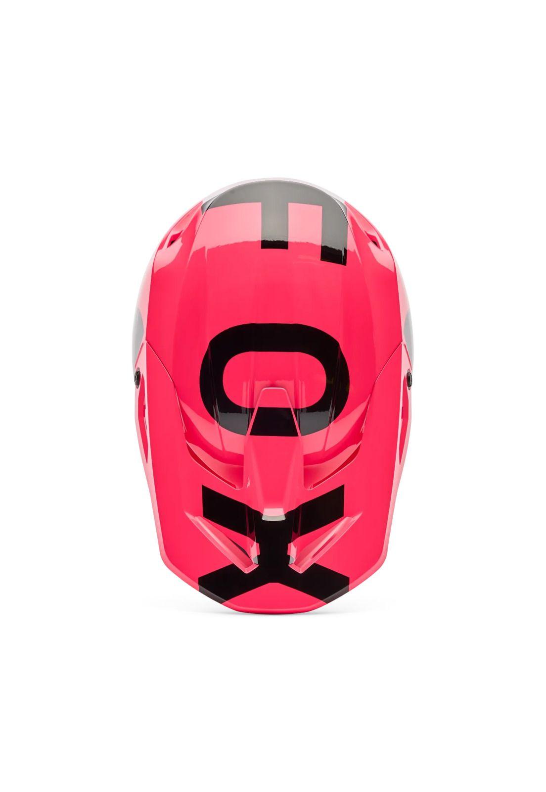 Casco Moto Niño V1 Shield Rosado Fox-3
