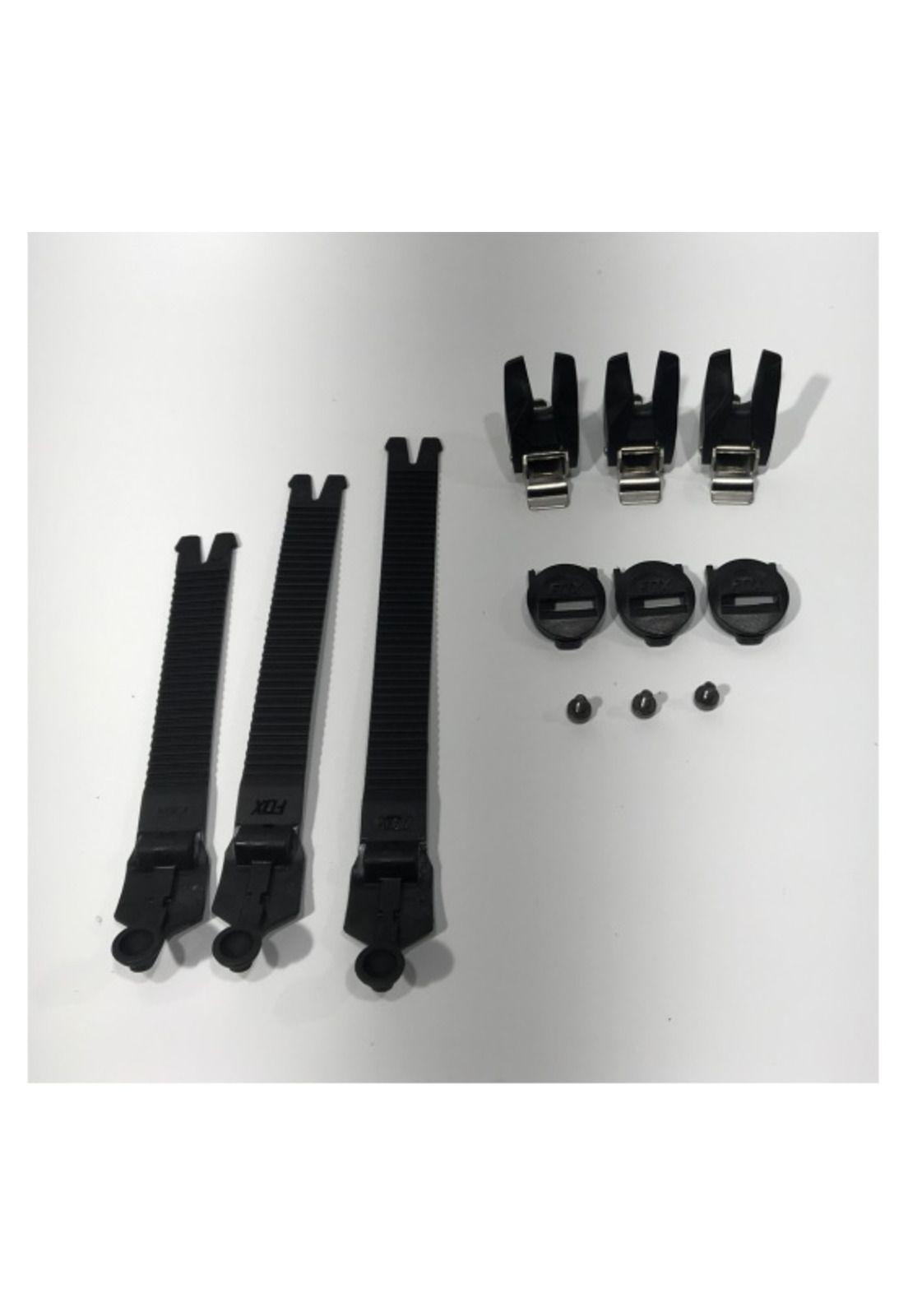 Repuestos Botas Comp Strap Kit/Buckle/Pass Negro Fox-0