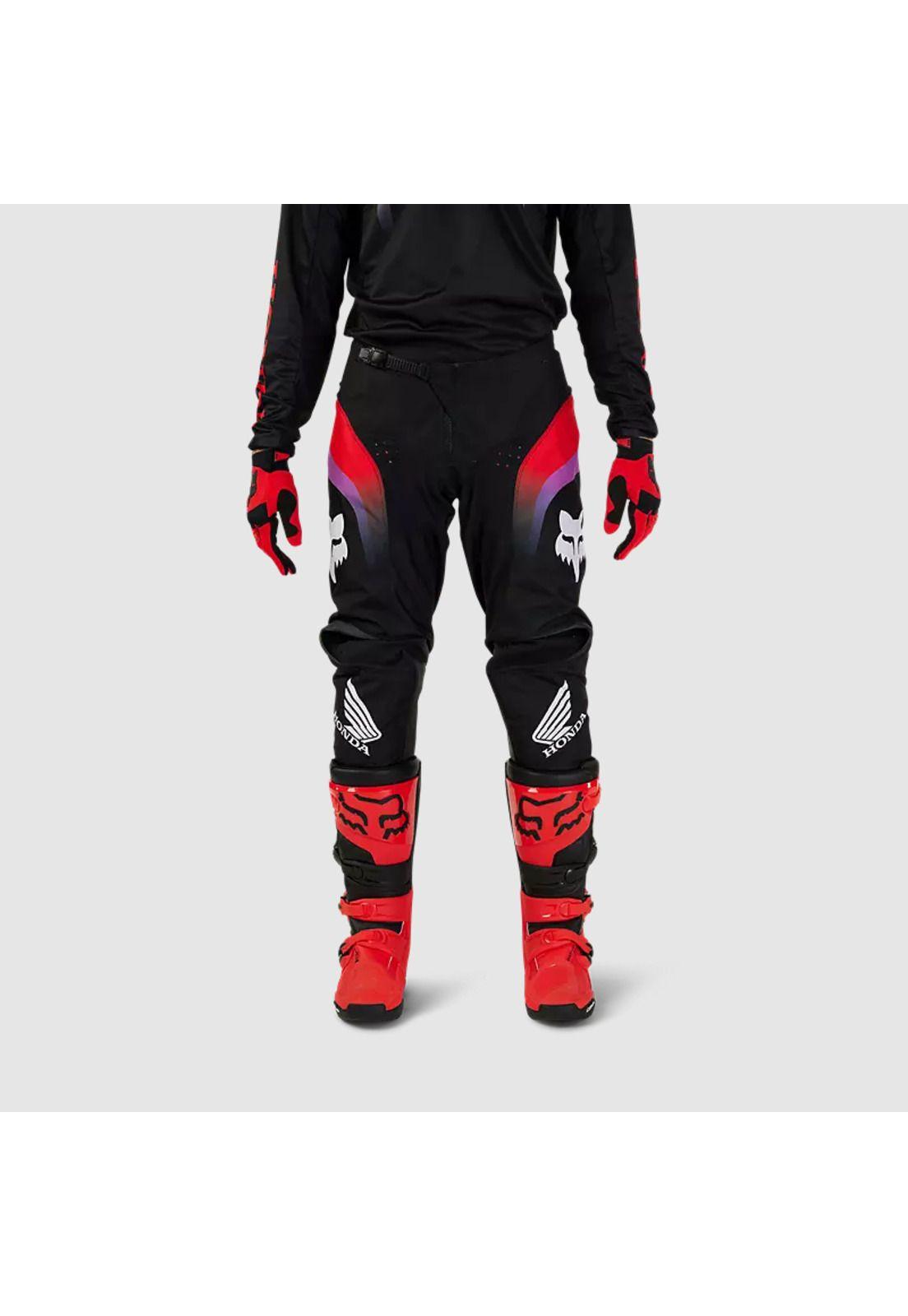 Pantalon Moto 180 Honda Negro Fox-2