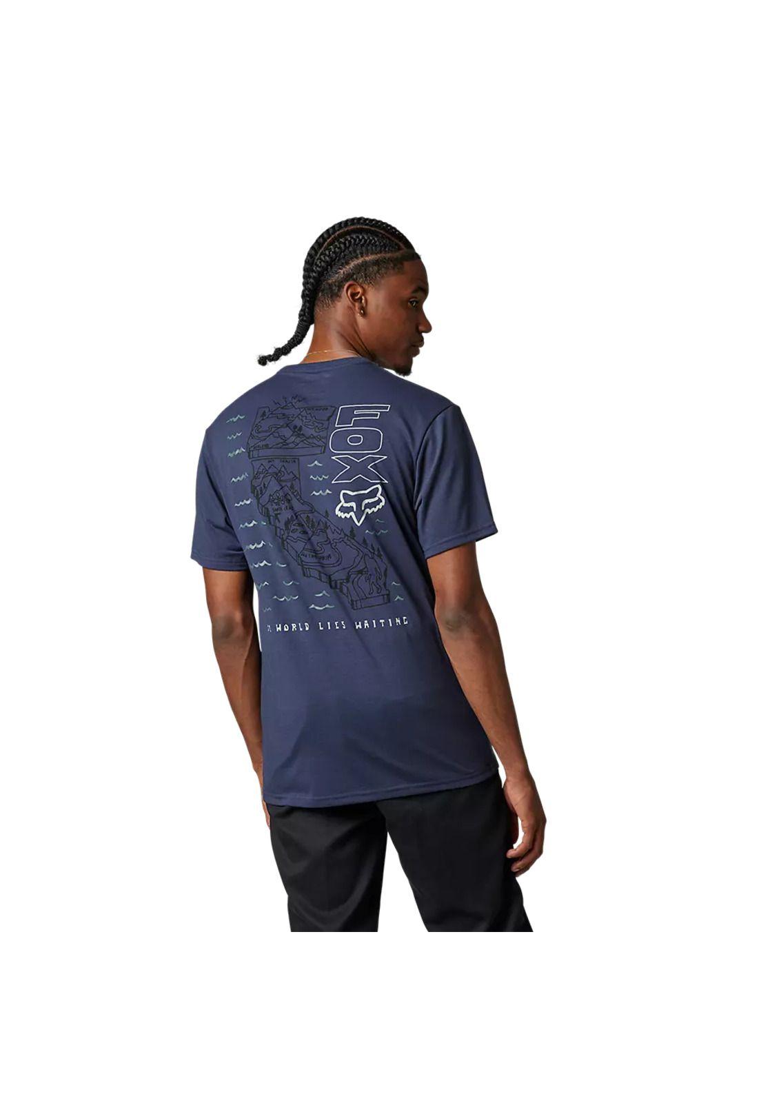 Polera Lifestyle Big Influence Drirelease® Azul Fox-2