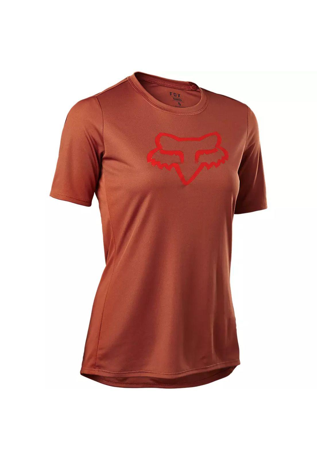 Polera Bicicleta Mujer Ranger Fox Head Rojo Fox-1