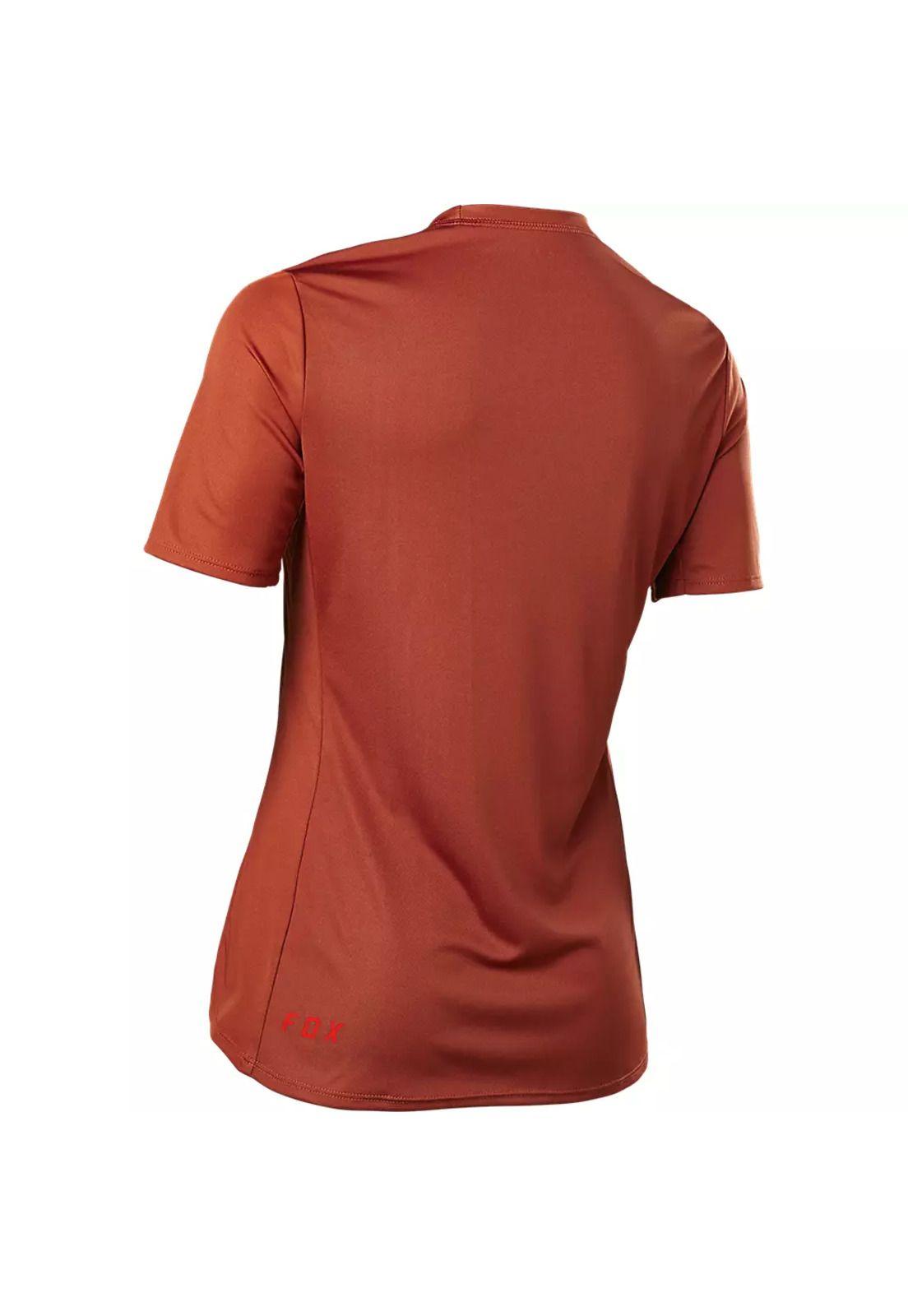 Polera Bicicleta Mujer Ranger Fox Head Rojo Fox-2