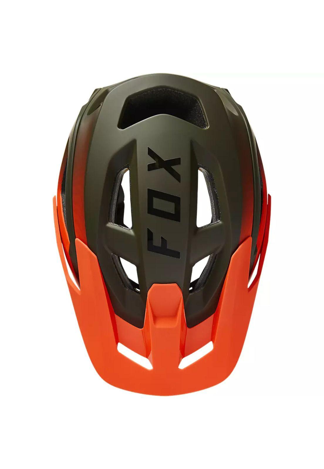 Casco Bicicleta Speedframe Pro Fade Verde/Naranjo Fox-2