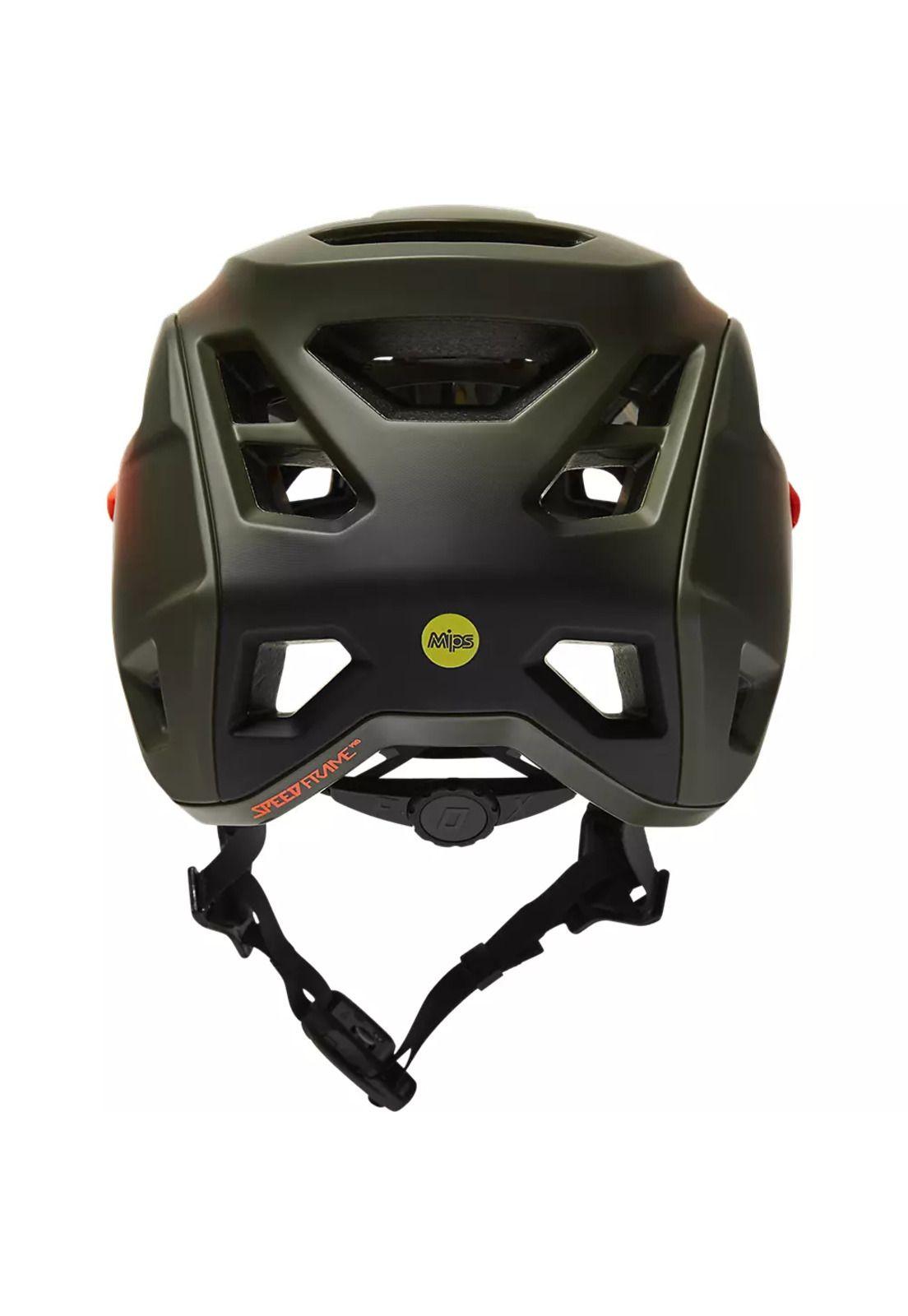 Casco Bicicleta Speedframe Pro Fade Verde/Naranjo Fox-3
