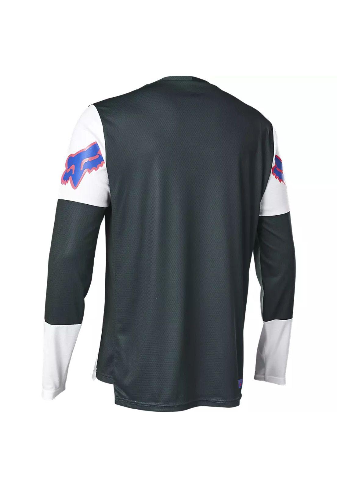 Polera Bicicleta Defend Race Spec Blanco Fox-2