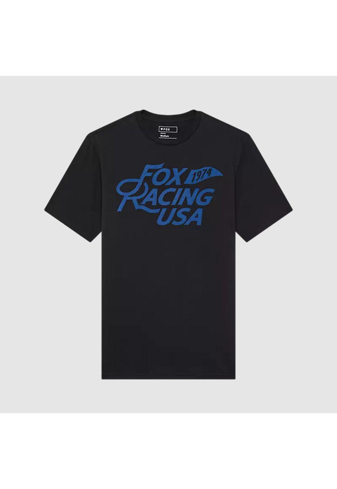 Polera Lifestyle Flag Premium Negro Fox-0