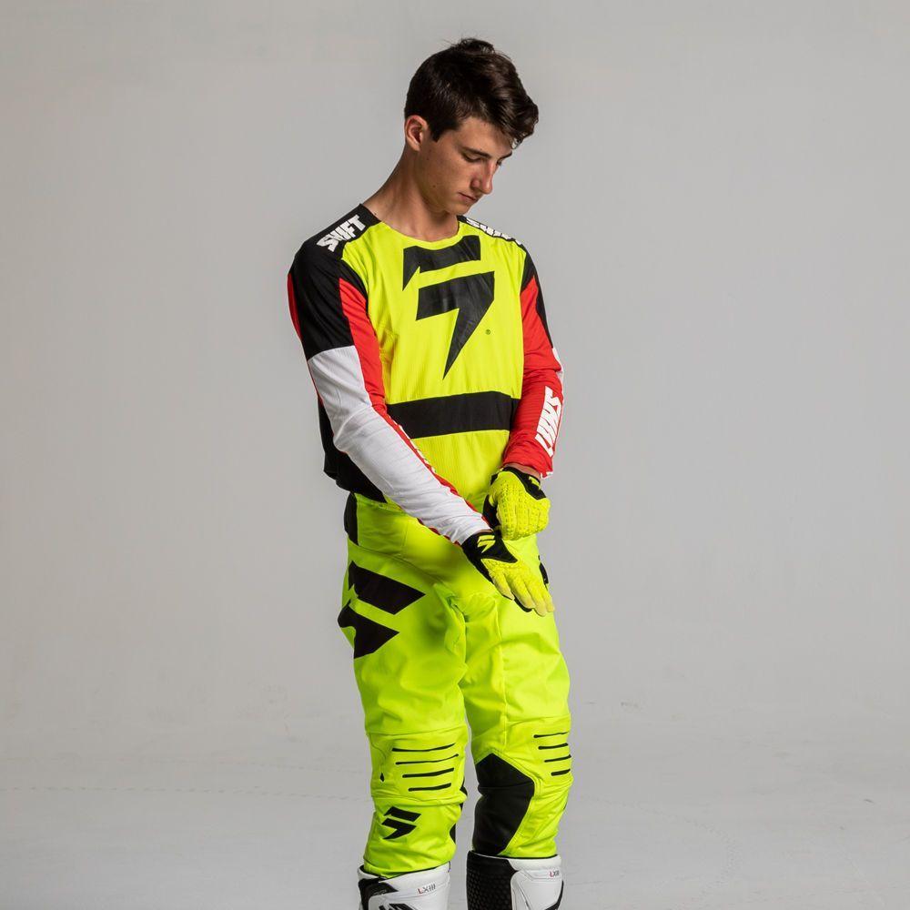 Guantes Moto Black Pro Amarillo Fluor 2020 Shift-3