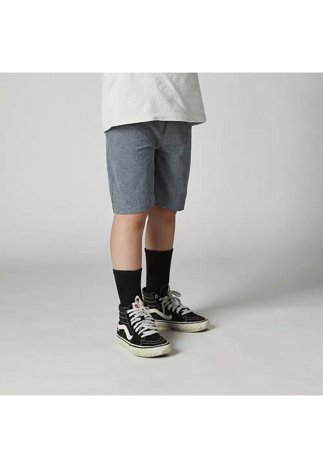 Short Lifestyle Niño Essex Tech Gris Fox-0
