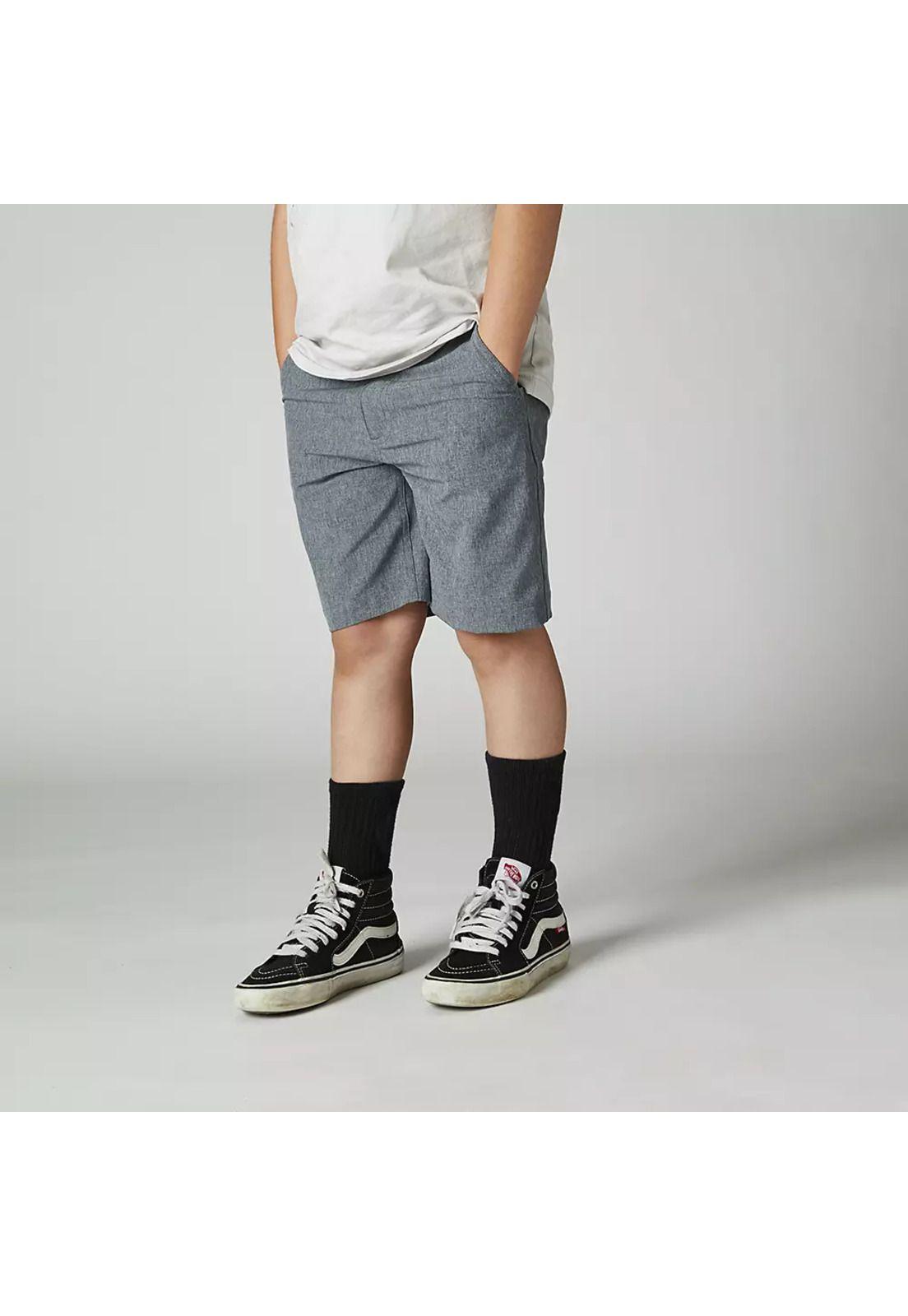 Short Lifestyle Niño Essex Tech Gris Fox-2