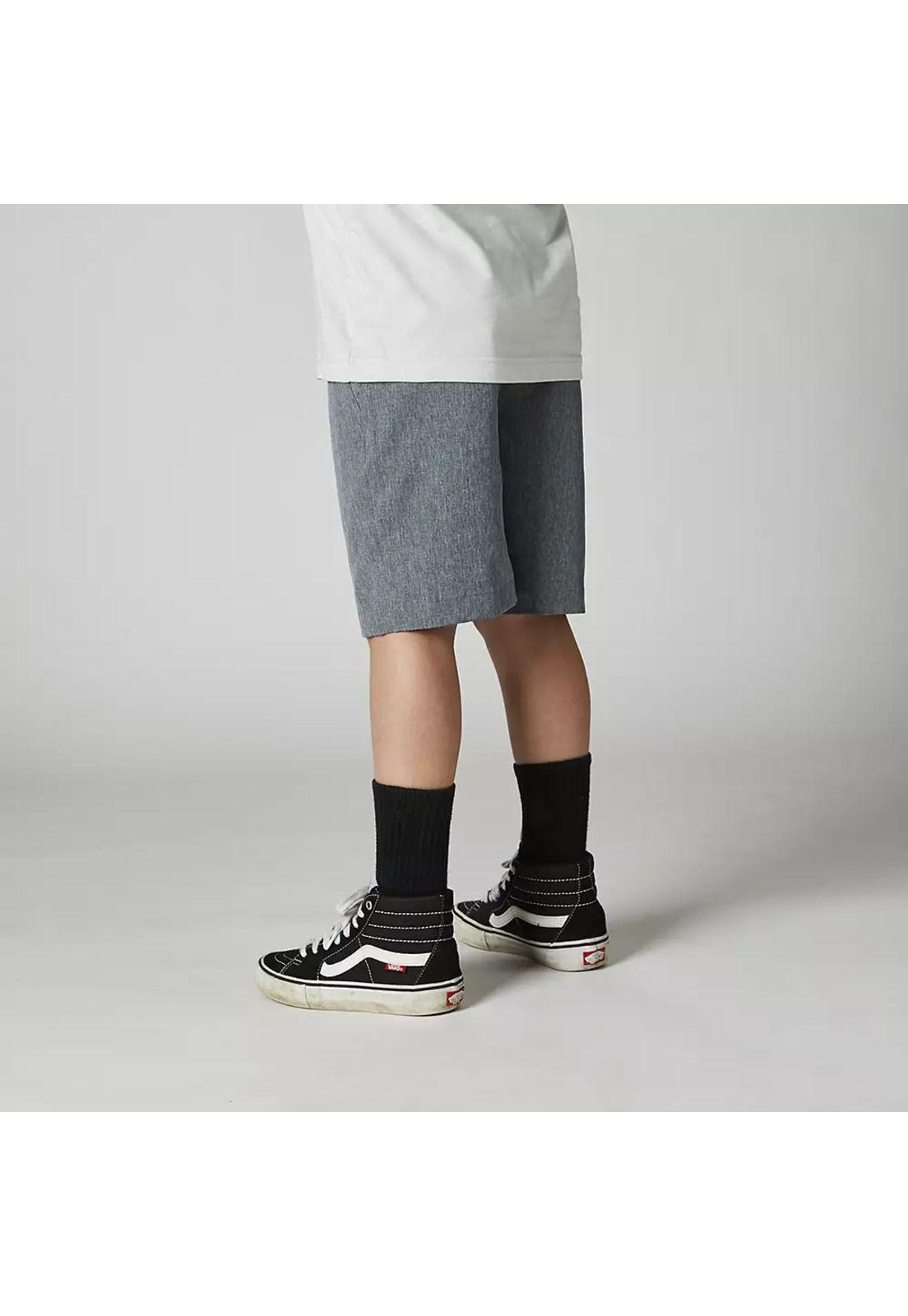 Short Lifestyle Niño Essex Tech Gris Fox-3