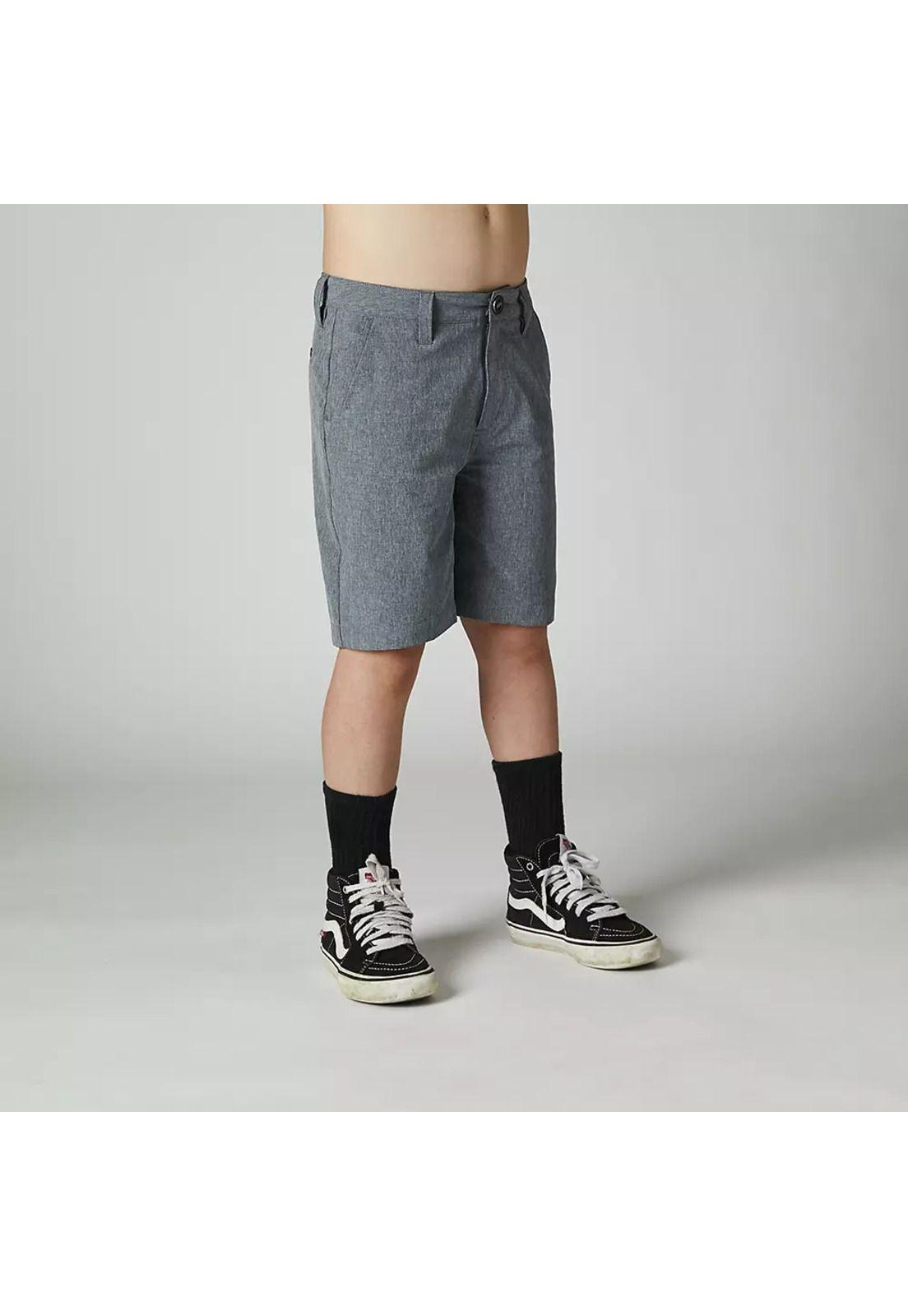 Short Lifestyle Niño Essex Tech Gris Fox-4