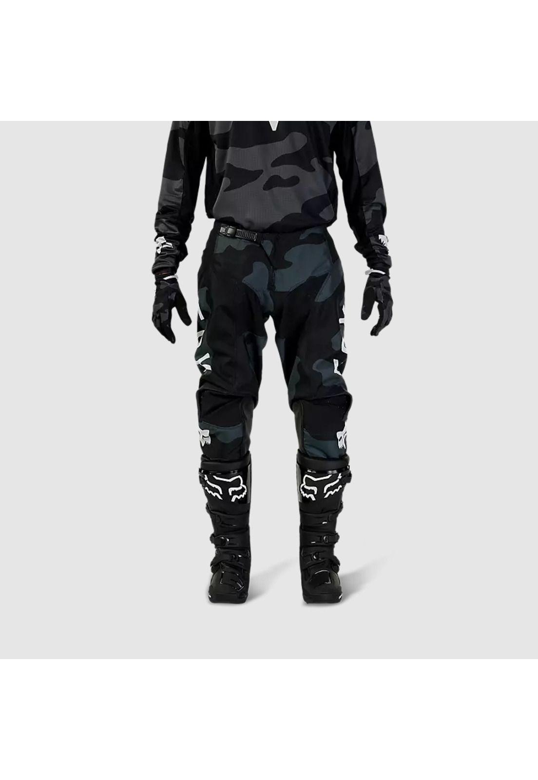 Pantalon Moto 180 Bnkr Camo Negro Fox-2