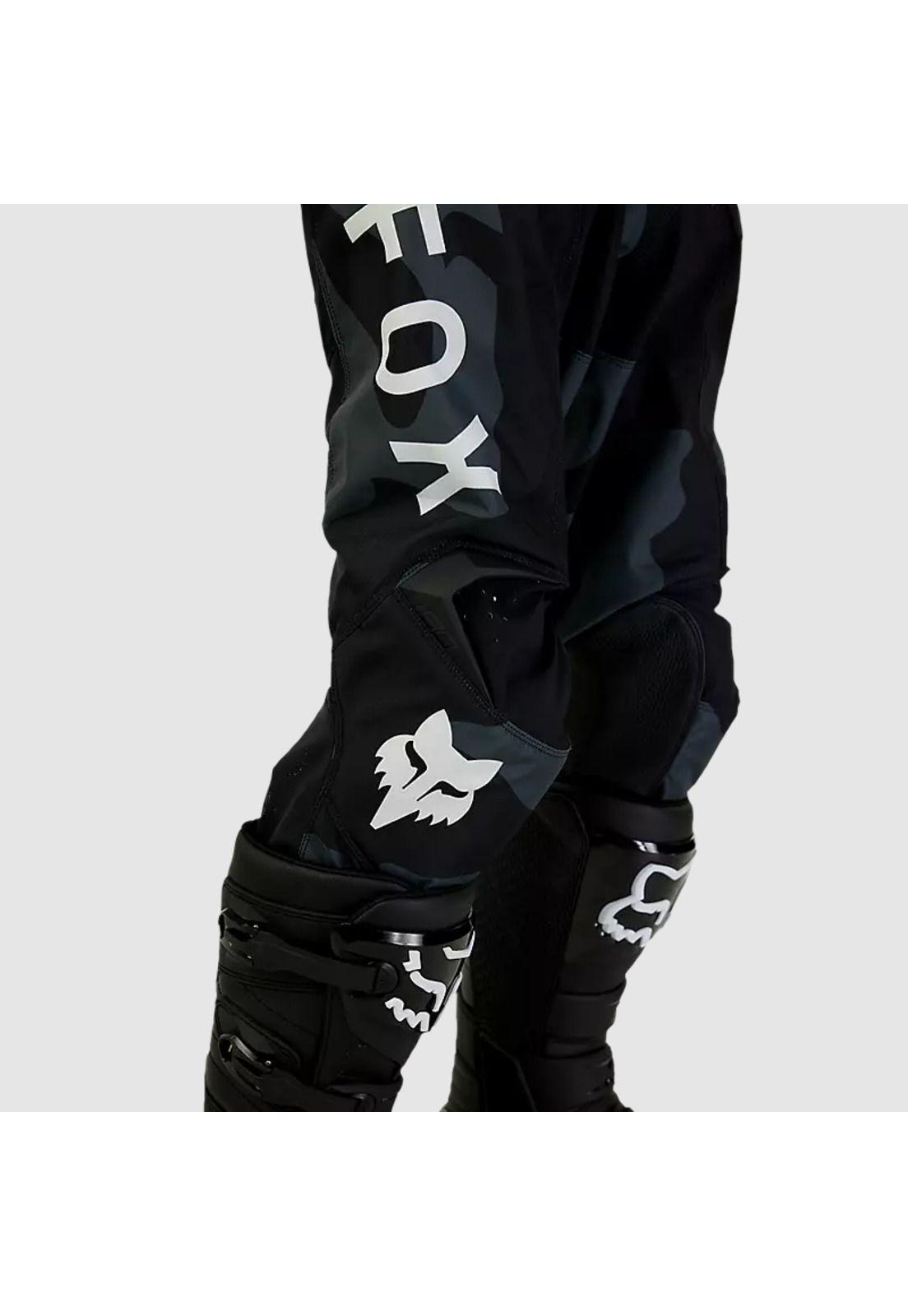 Pantalon Moto 180 Bnkr Camo Negro Fox-4