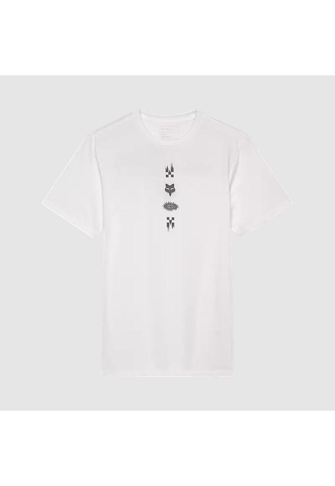 Polera Lifestyle Checkered Premium Blanco Fox-0