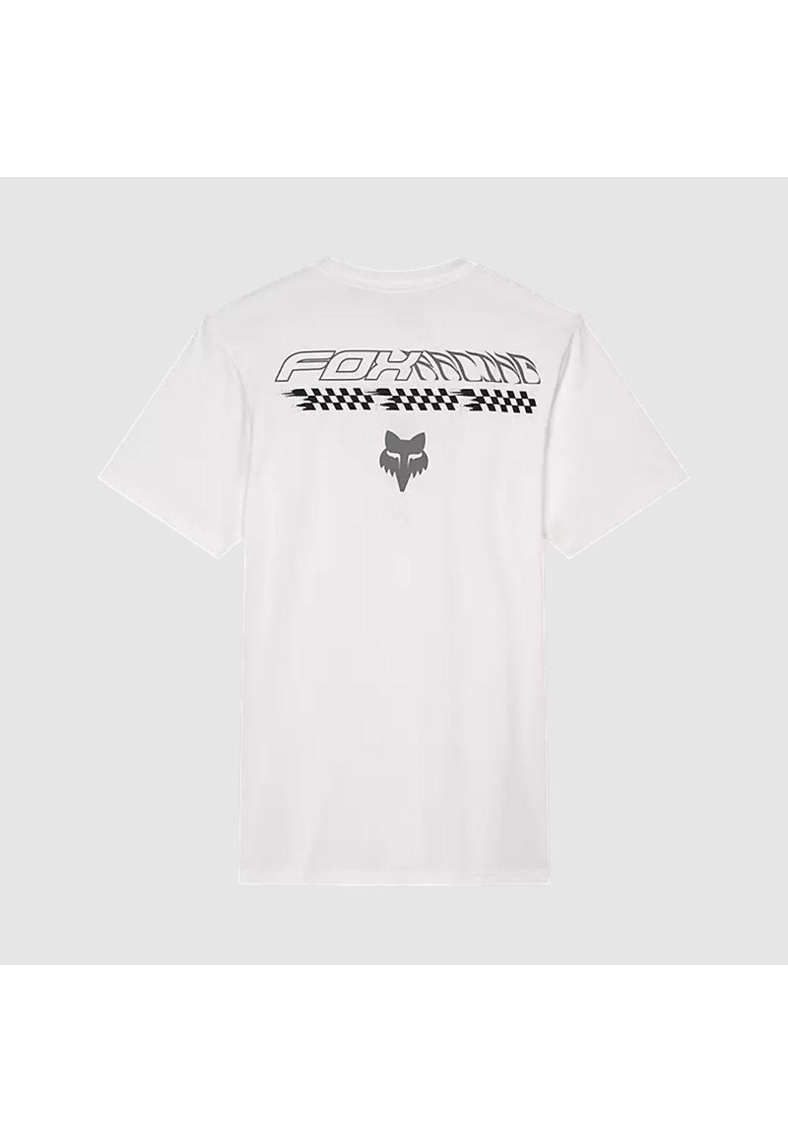 Polera Lifestyle Checkered Premium Blanco Fox-1