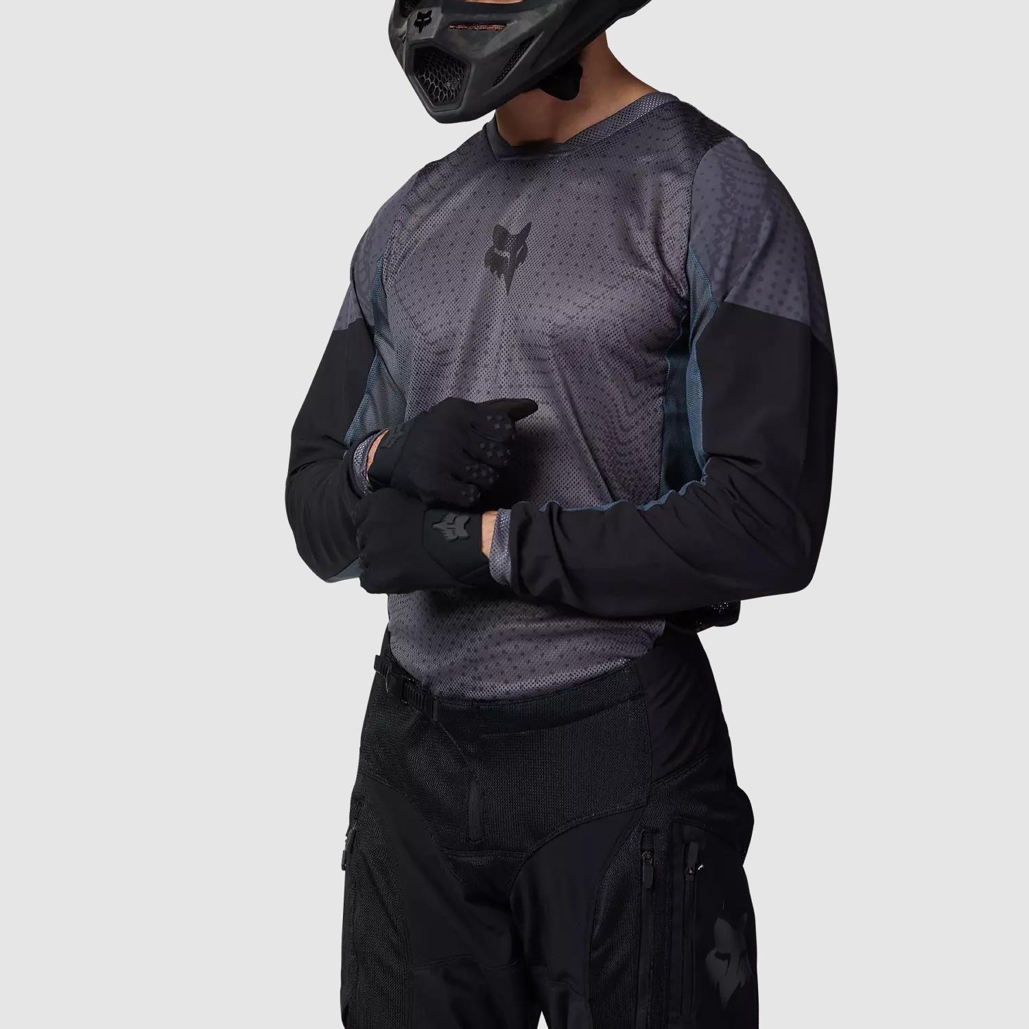 Polera Moto Ranger Air Offroad Gris Oscuro Fox-2