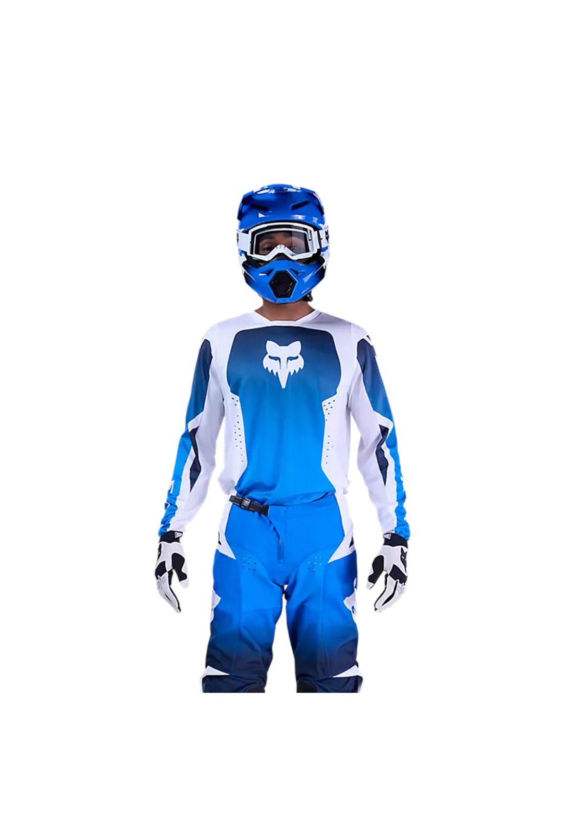 Polera Moto 180 Shield Azul Fox-2