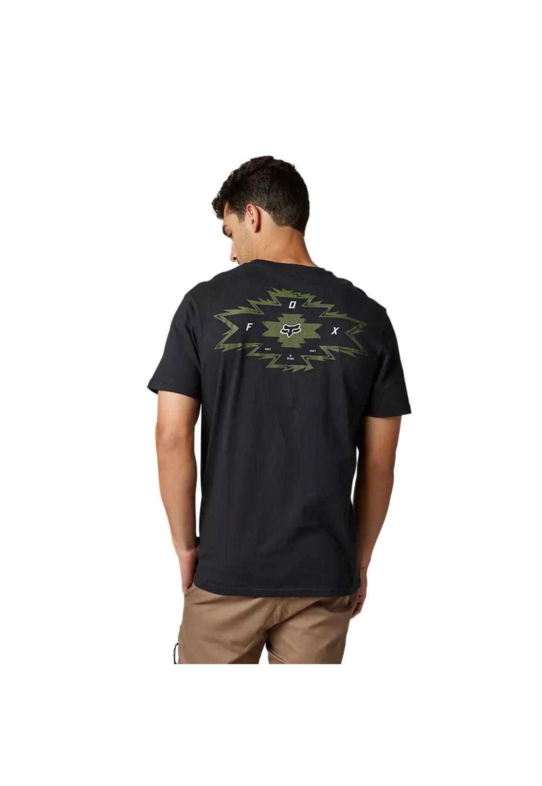 Polera Lifestyle Full Flux Negro Fox-2