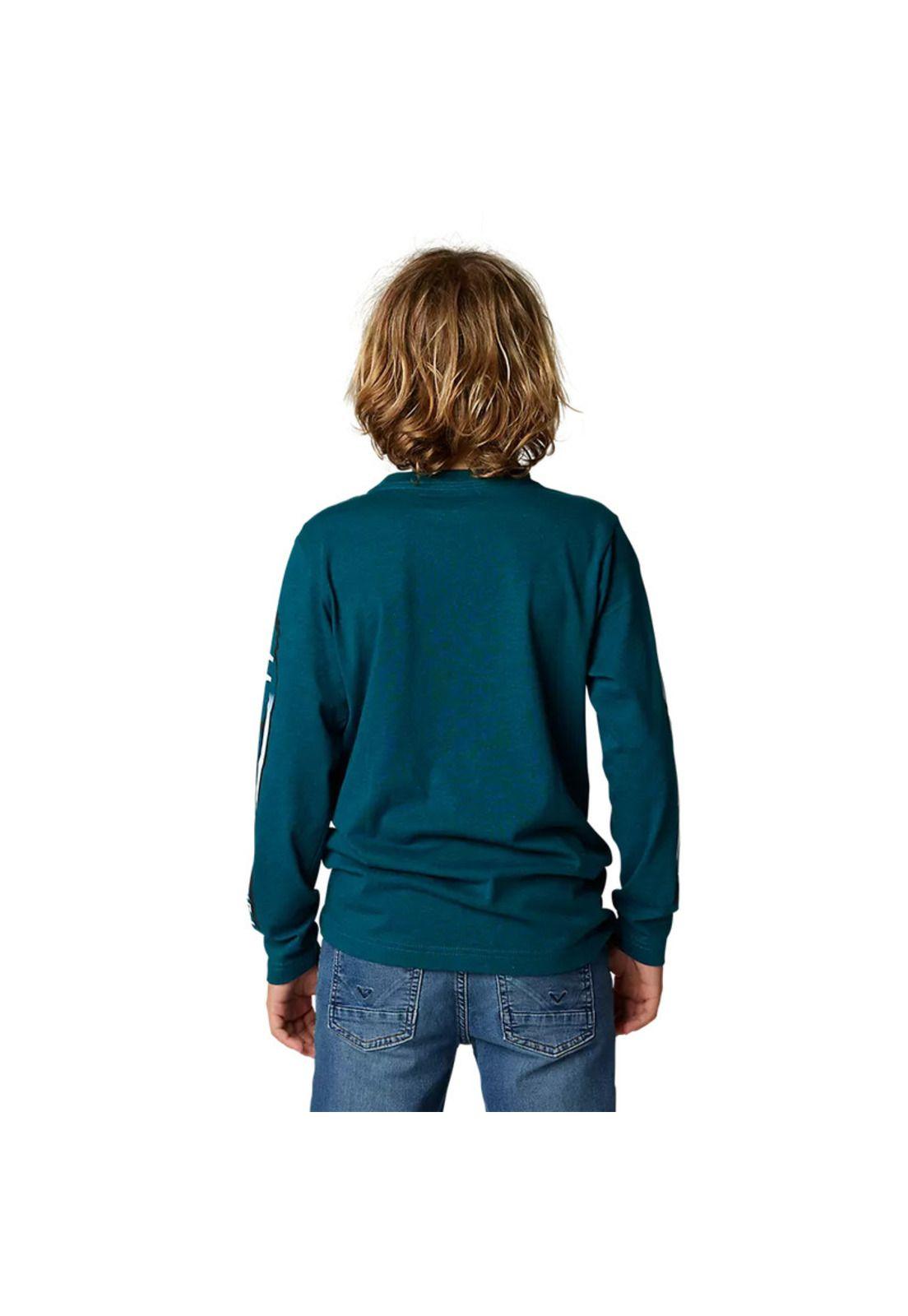 Polera Lifestyle Niño Manga Larga Vizen Azul Fox-2