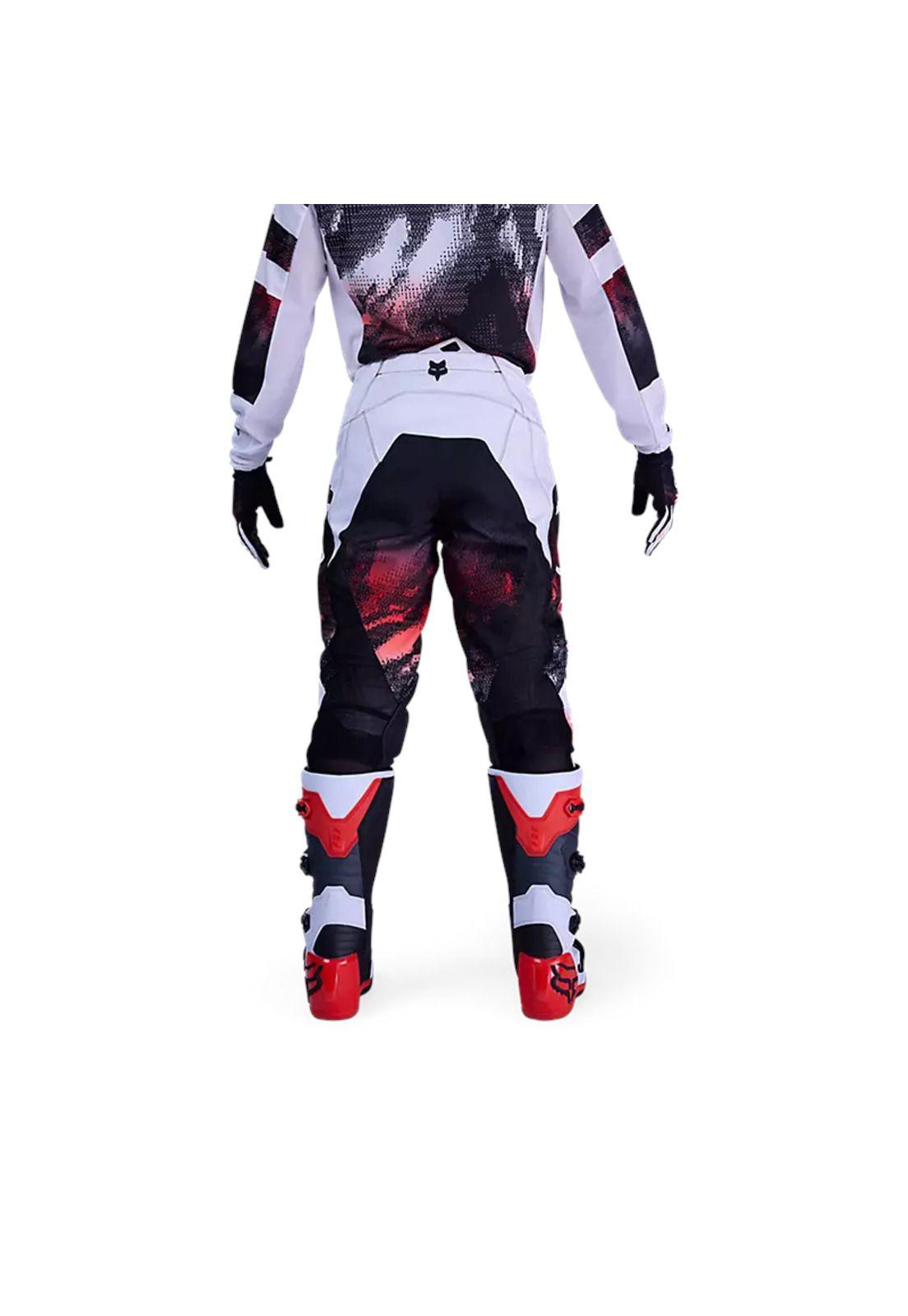 Pantalon Moto 180 Kairos Negro/Blanco Fox-3