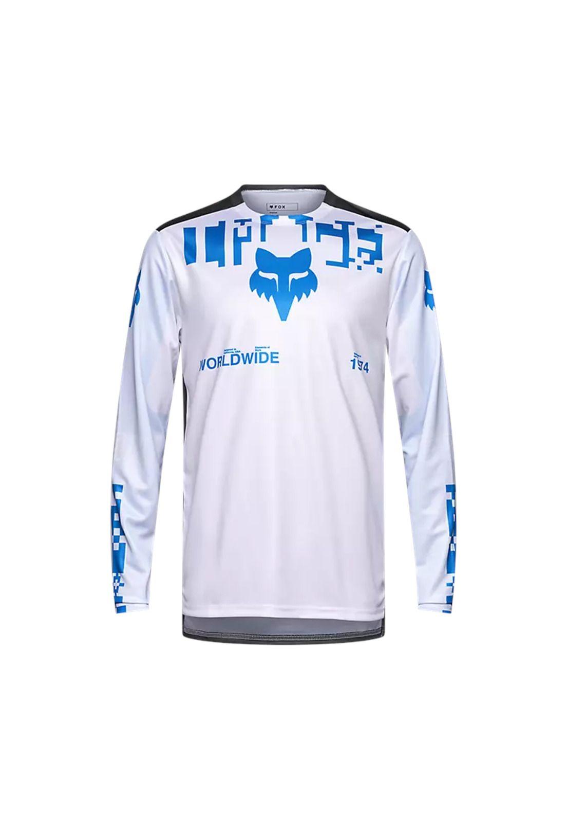 Polera Bicicleta Ranger Digi Image Blanco Fox-0