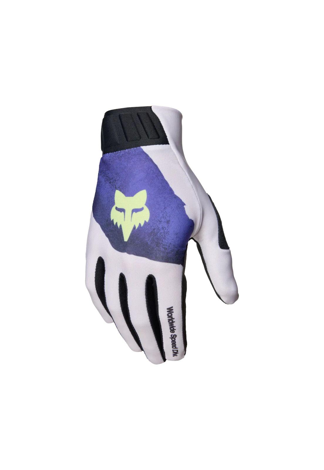 Guantes Bicicleta Flexair Awareness LE Cafe Claro/Morado Fox-0