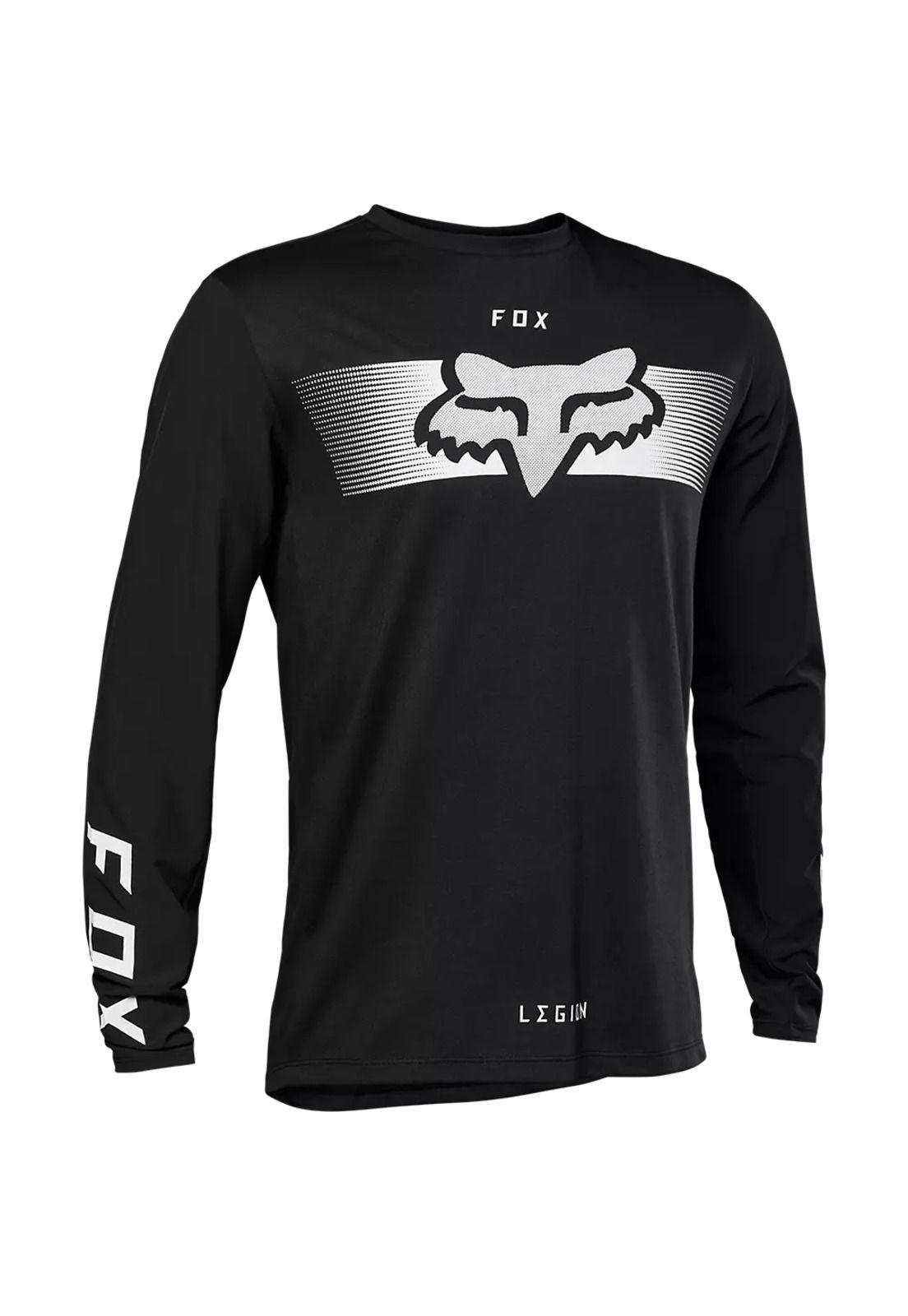 Polera Moto Ranger Offroad Negro/Blanco Fox-0