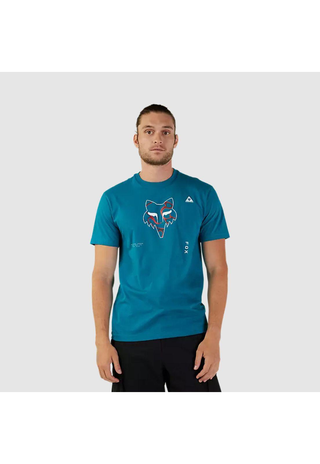 Polera Lifestyle Withered Premium Celeste Fox-0