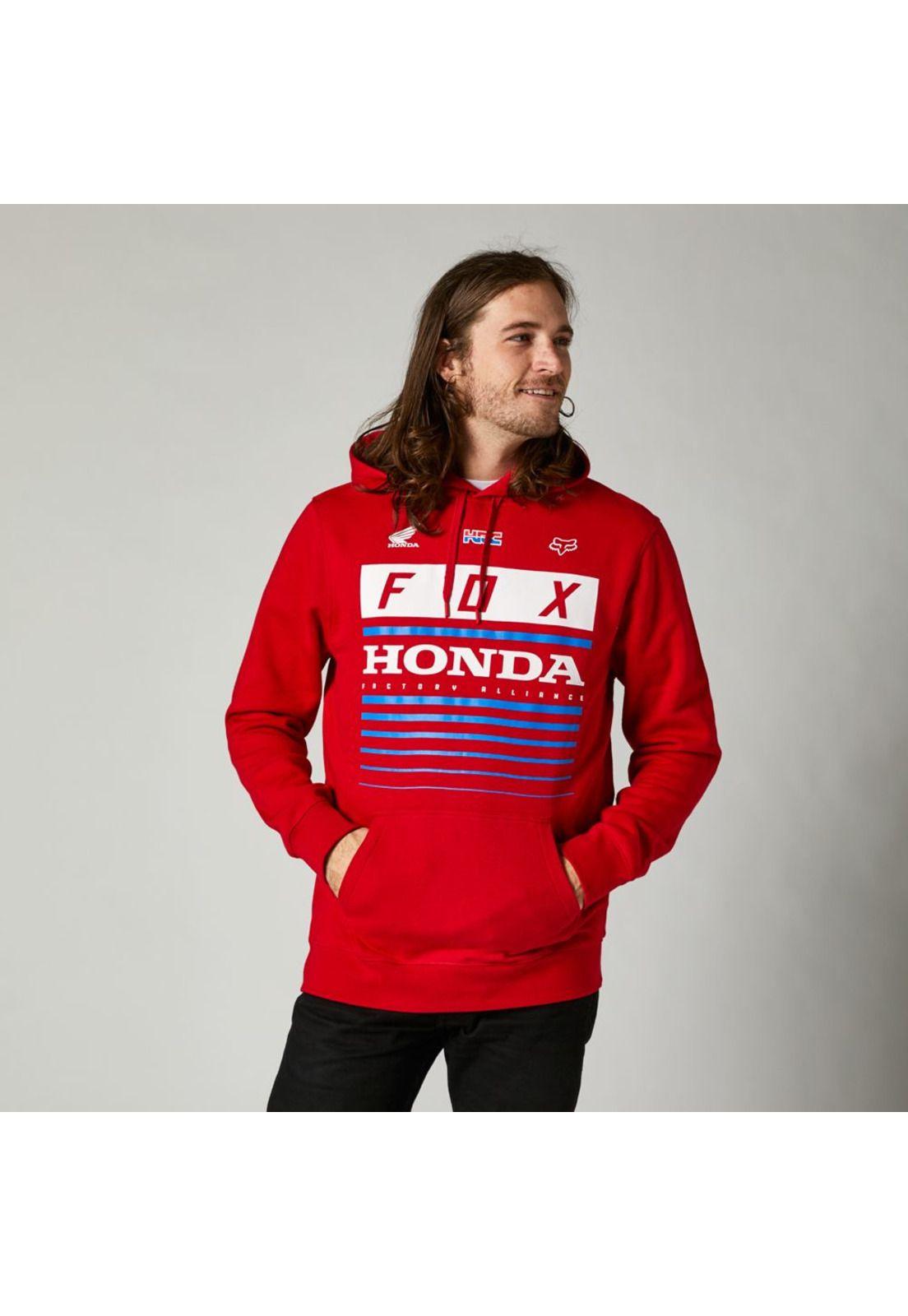 Poleron Lifestyle Honda Pullover Rojo Fox-0