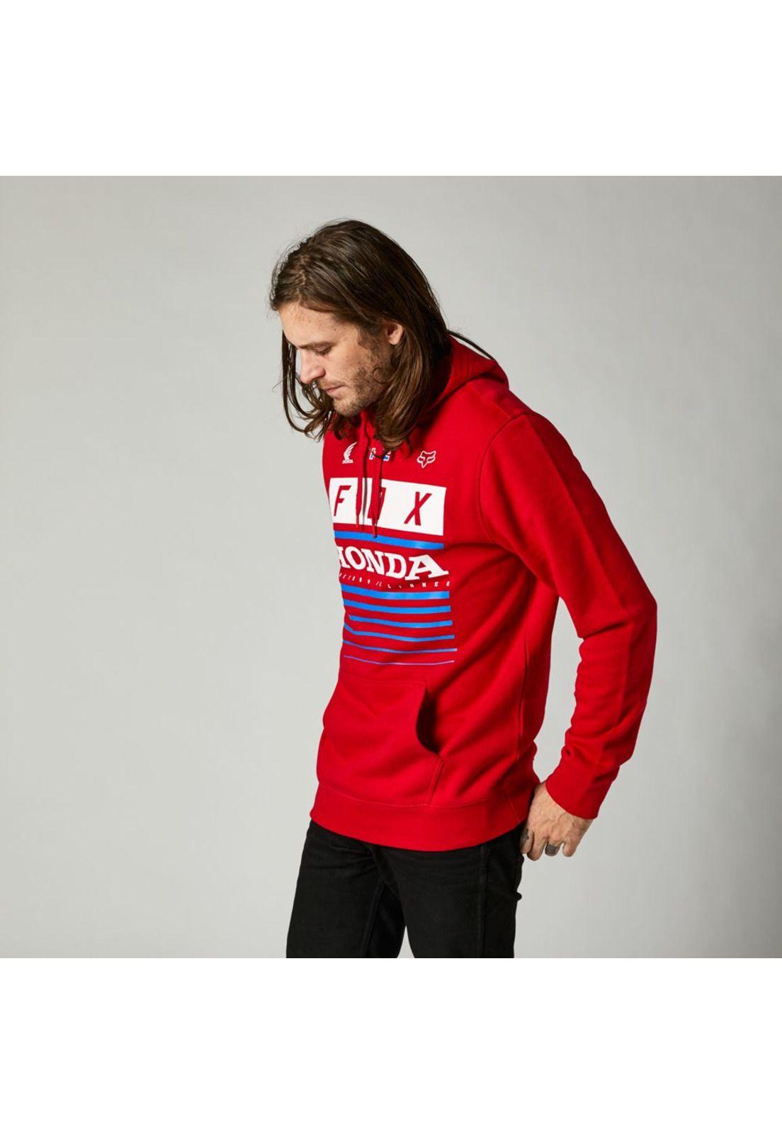 Poleron Lifestyle Honda Pullover Rojo Fox-2